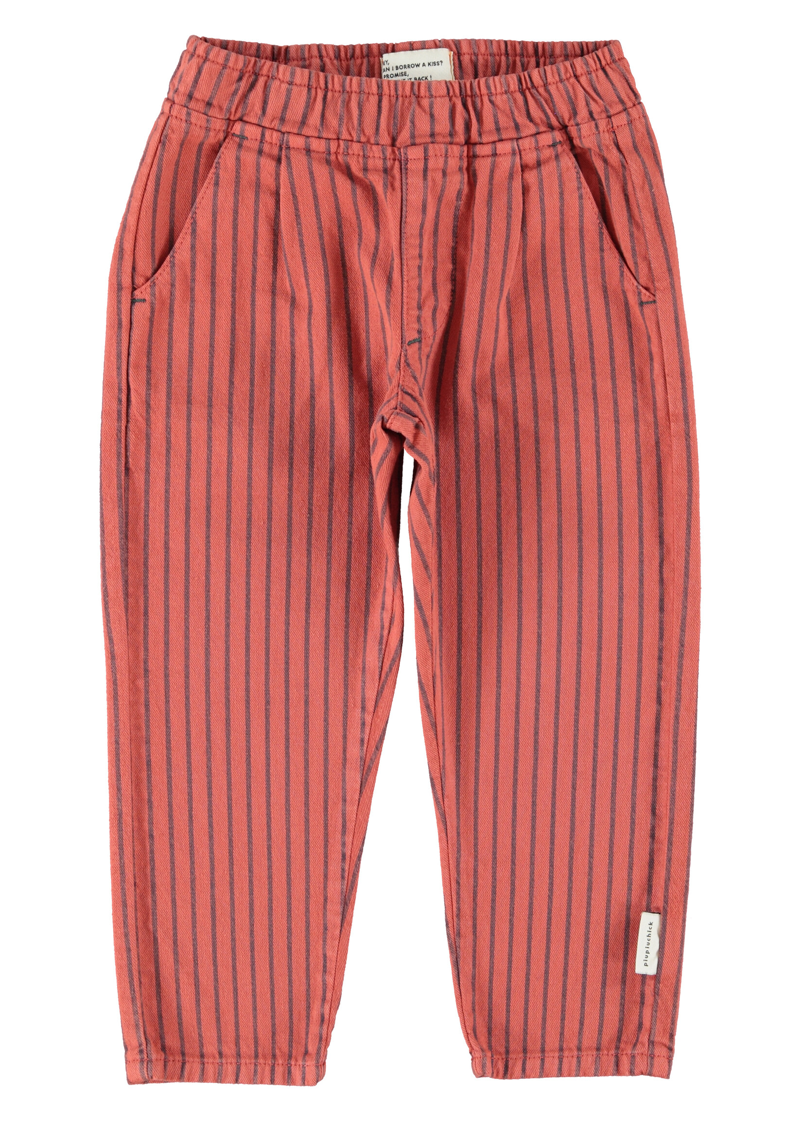 Piupiuchick Piupiuchick | trousers | bordeaux w/ black stripes
