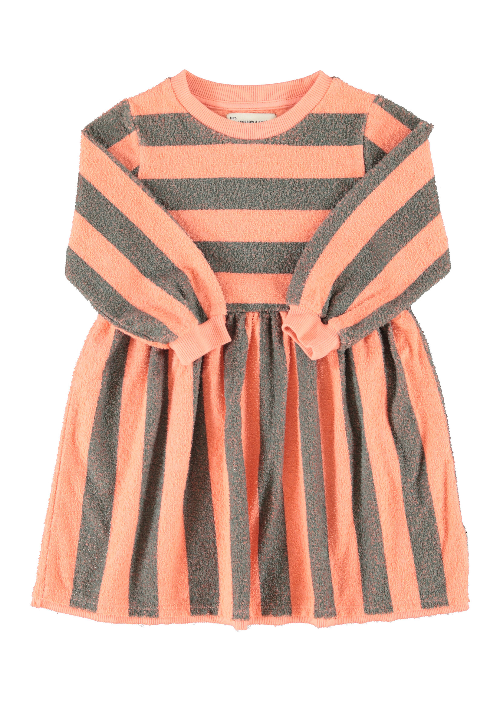 Piupiuchick Piupiuchick | short dress | pink & green stripes