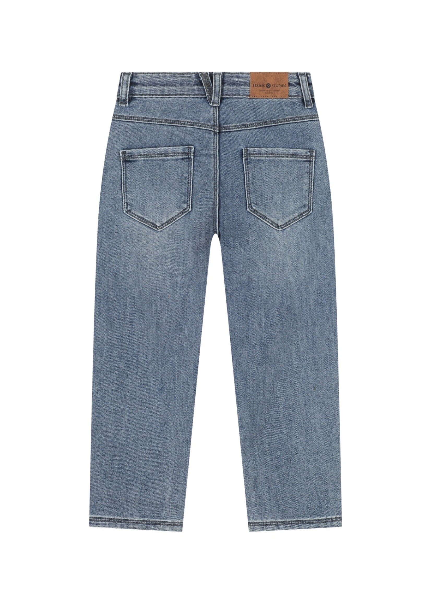 Stains & Stories  Stains & Stories | boys denim wide fit - Blue Blue Denim