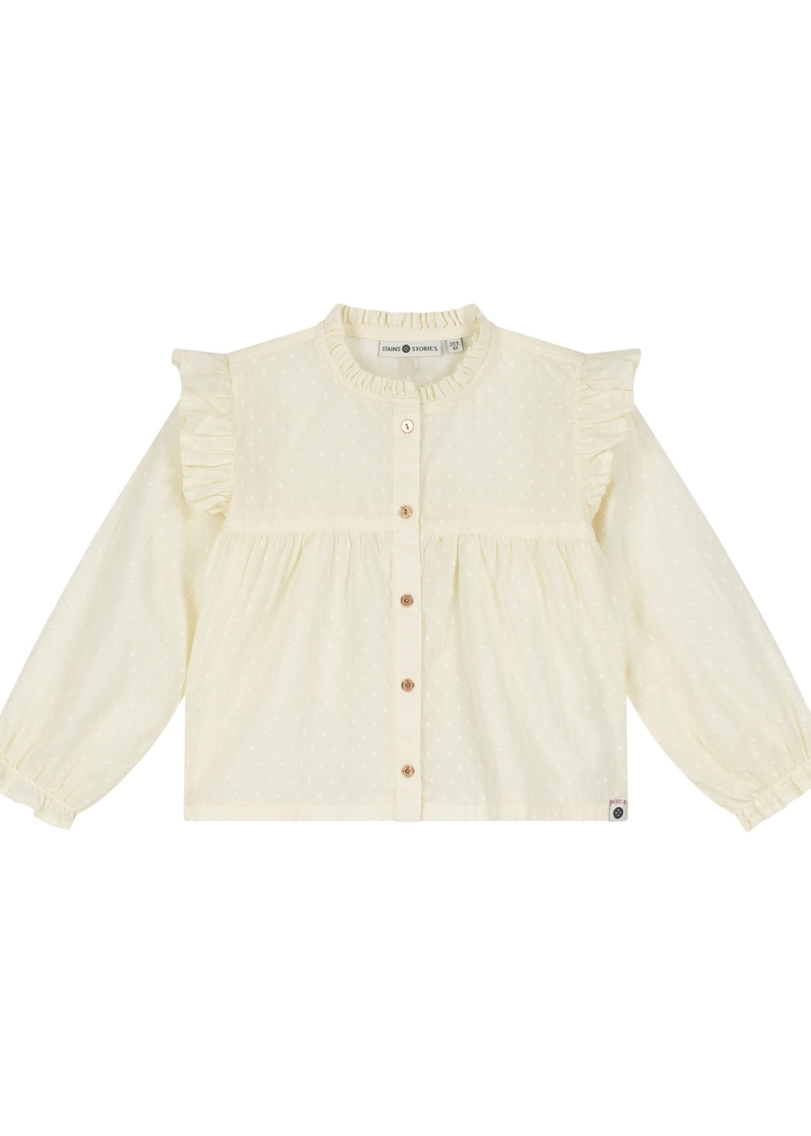 Stains & Stories  Stains & Stories | girls blouse longsleeve - Cream
