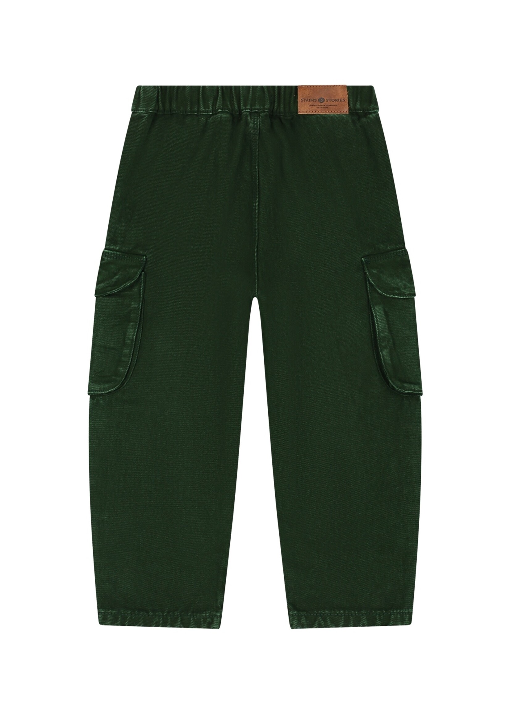 Stains & Stories  Stains & Stories | boys pants wide fit full elastic - Forest