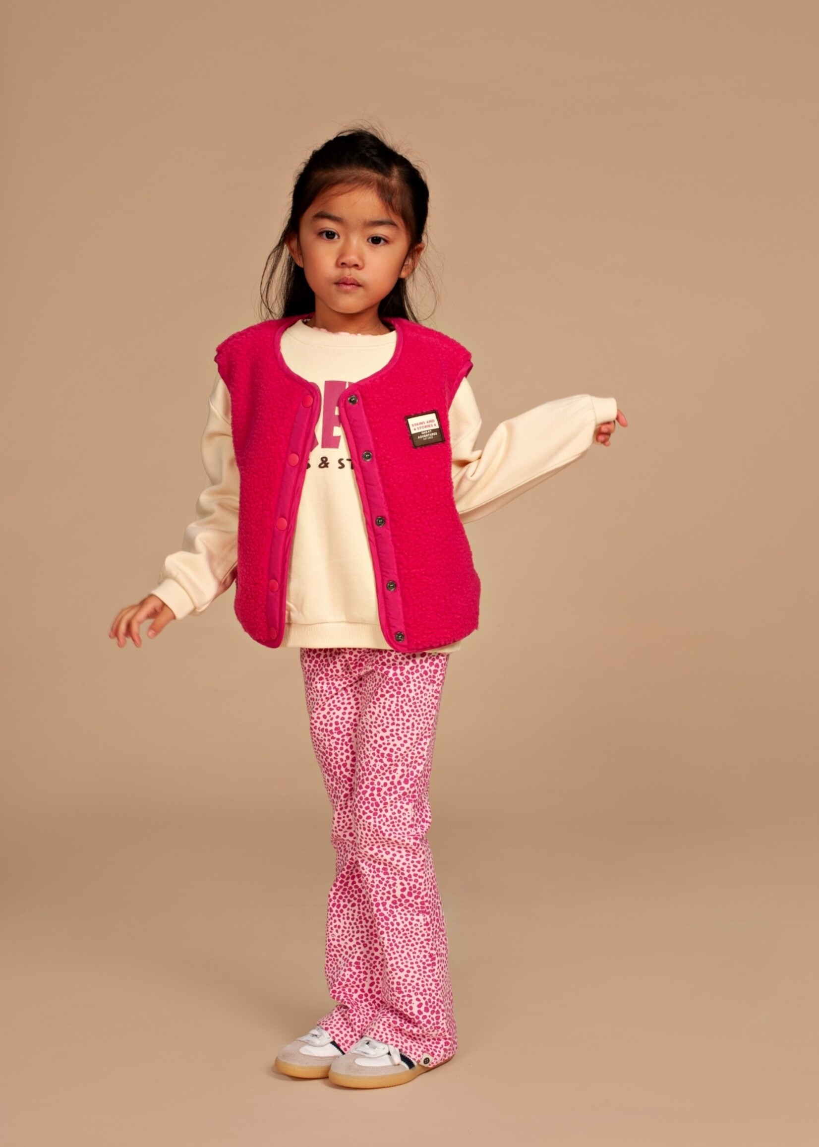 Stains & Stories  Stains & Stories | girls teddy gilet - Magenta