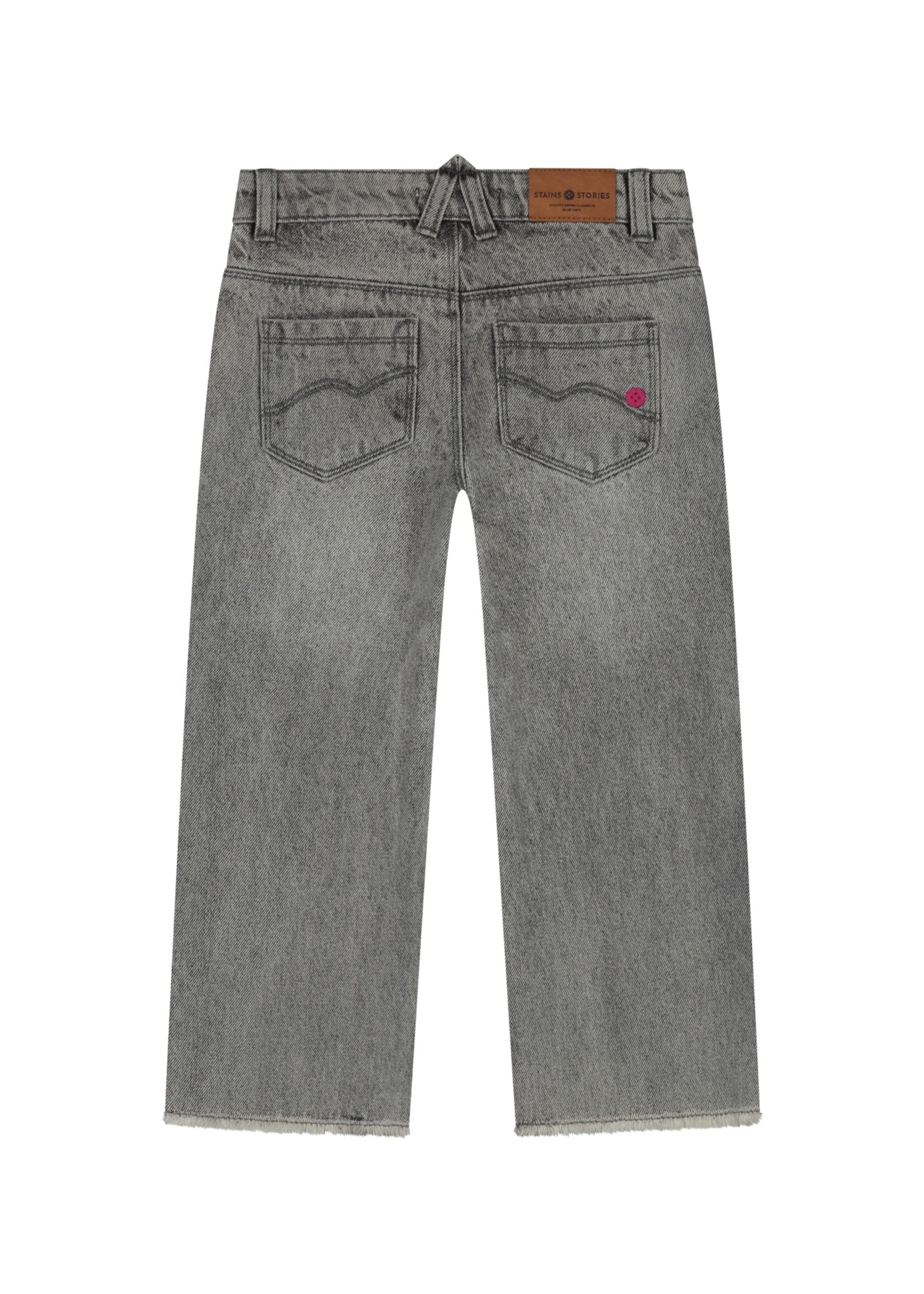 Stains & Stories  Stains & Stories | girls wide leg pants - Mid Grey Denim