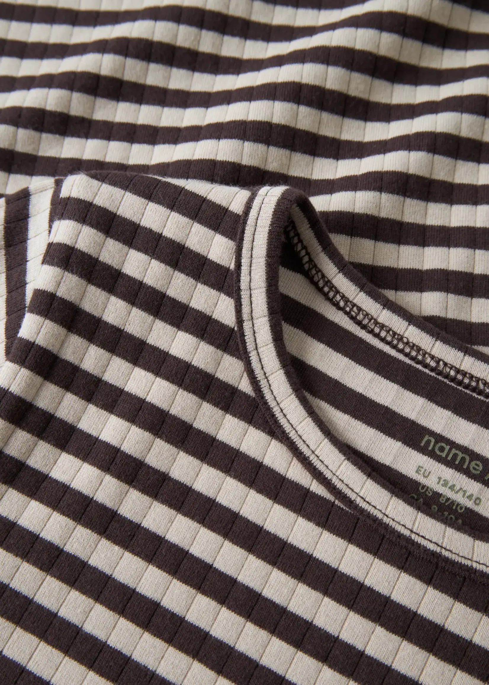 Name It Name It | NKFSURAJA ZSL LS TOP NOOS - Black Coffee/ White Peyote