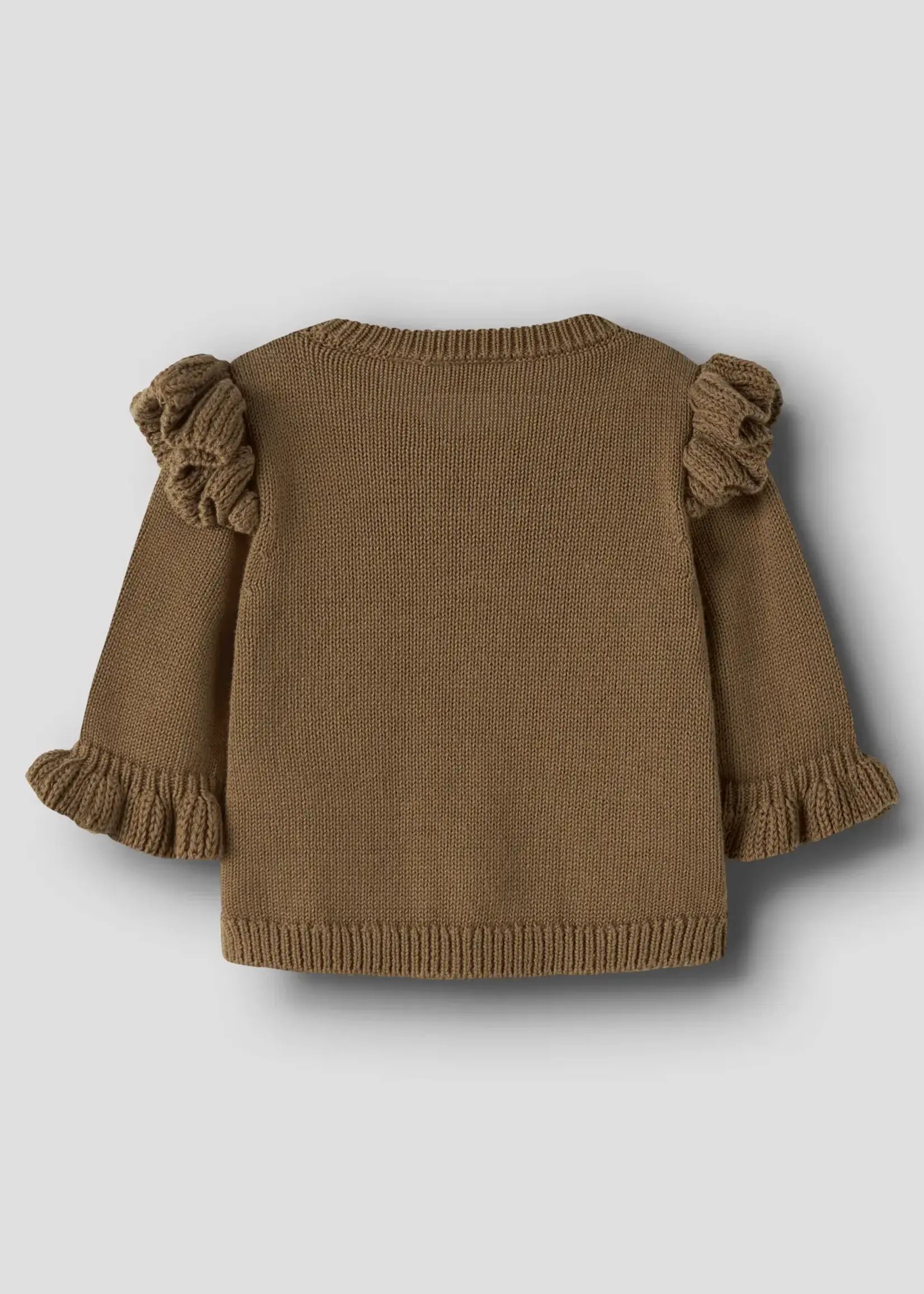 Lil’ Atelier Lil'Atelier | NBFKOPA LS KNIT CARD LIL - Kangaroo