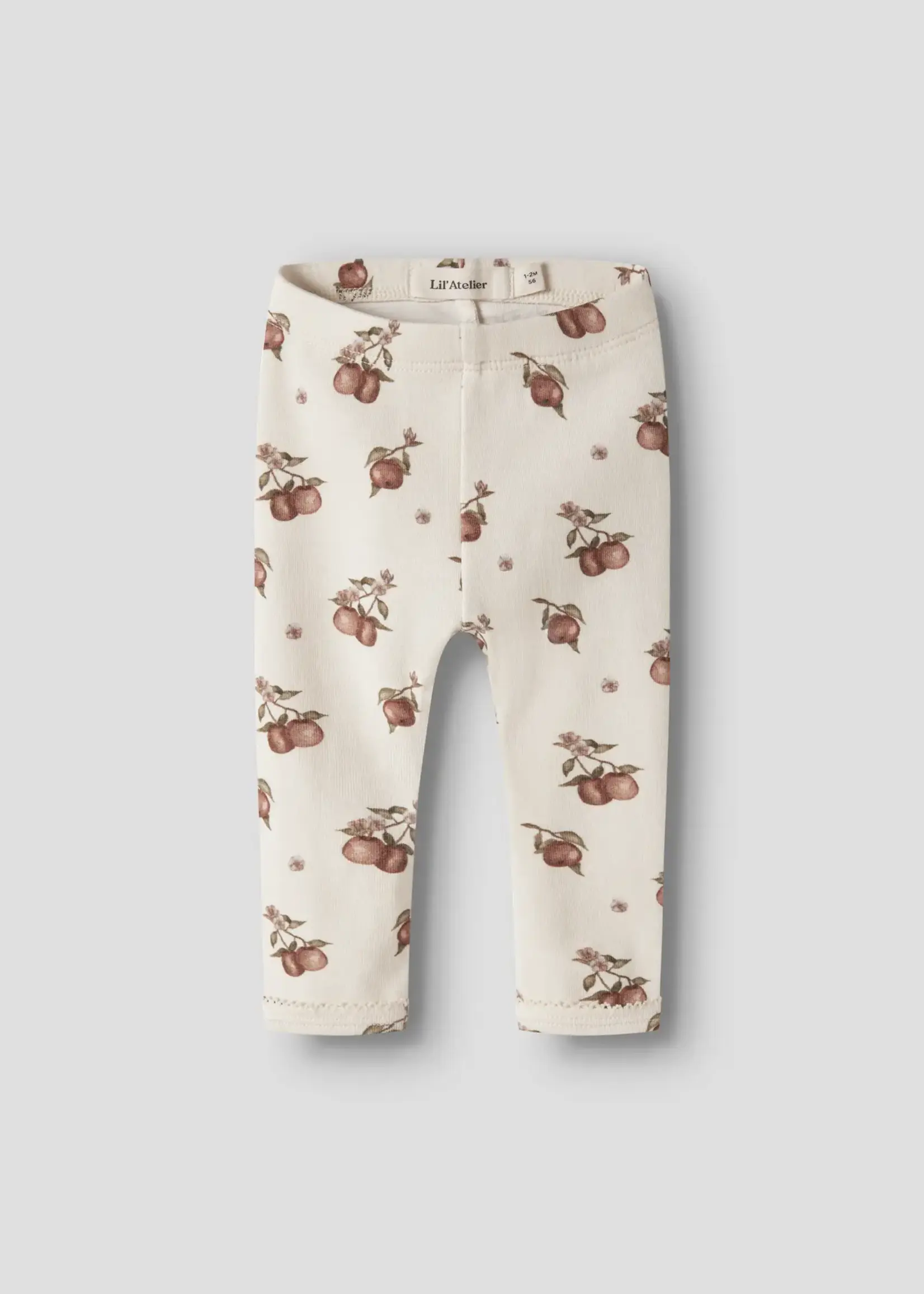 Lil’ Atelier Lil' Atelier | NBFGAYO SIG SLIM LEGGINGS LIL - Turtledove/Apple
