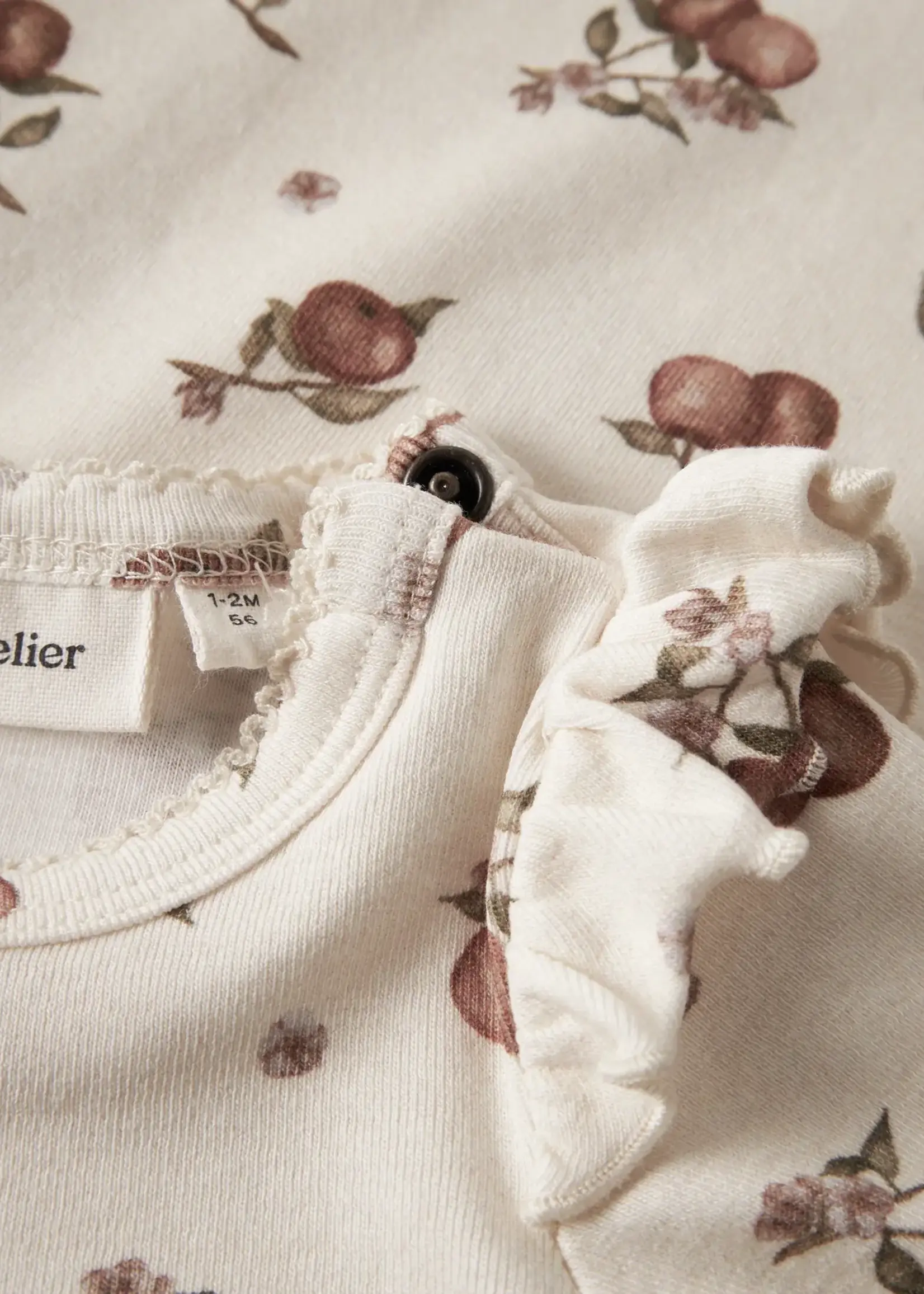 Lil’ Atelier Lil' Atelier | NBFGAYO KEP LS SLIM BODY LIL - Turtledove/Apple