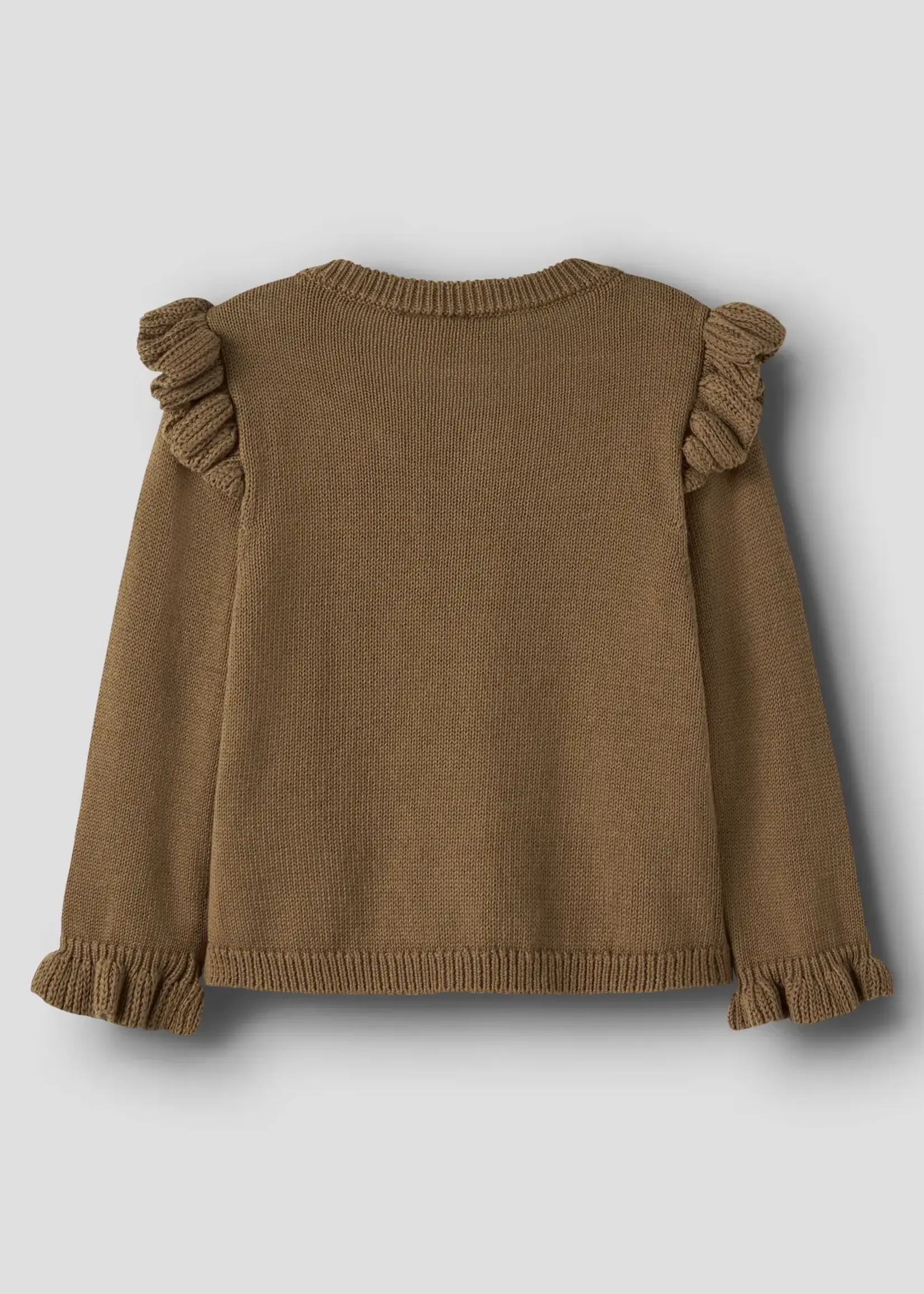 Lil’ Atelier Lil' Atelier | NMFKOPA LS KNIT CARD LIL - Kangaroo