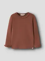 Lil’ Atelier Lil' Atelier | NMFLAYO SUP LS SLIM TOP SOLID LIL - Maple Syrup
