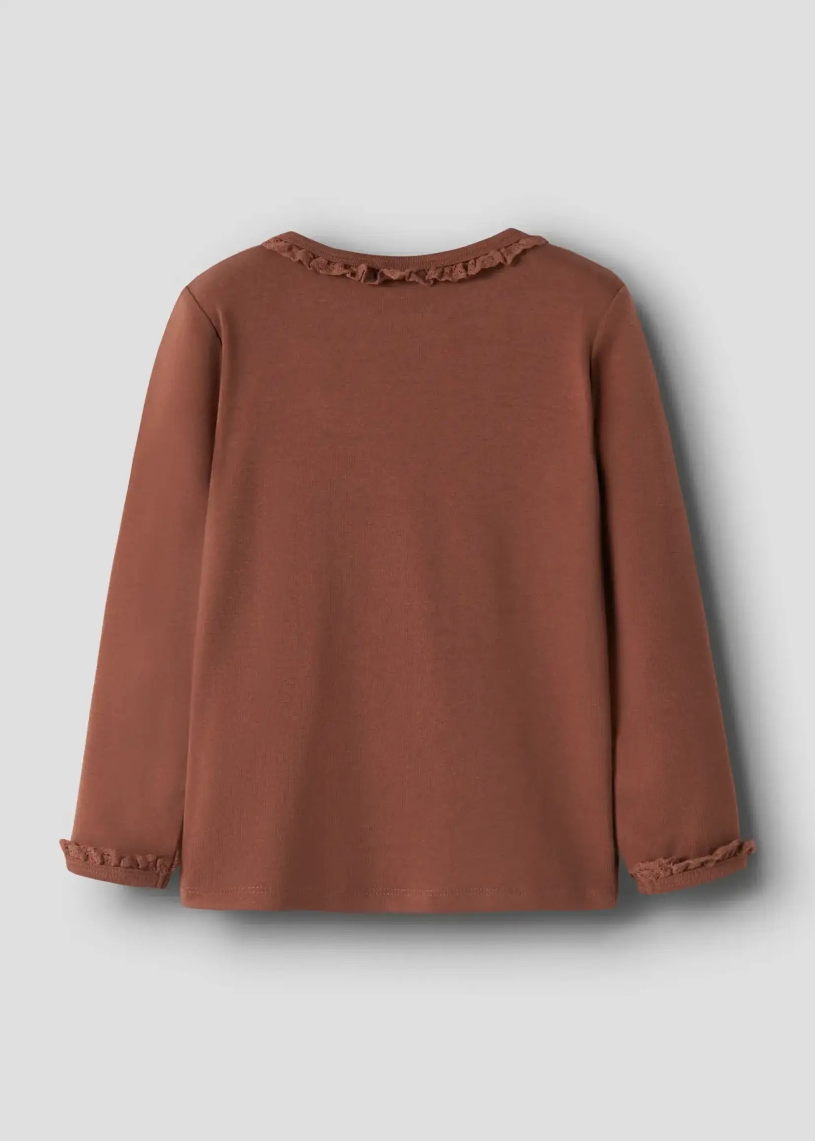 Lil’ Atelier Lil' Atelier | NMFLAYO SUP LS SLIM TOP SOLID LIL - Maple Syrup