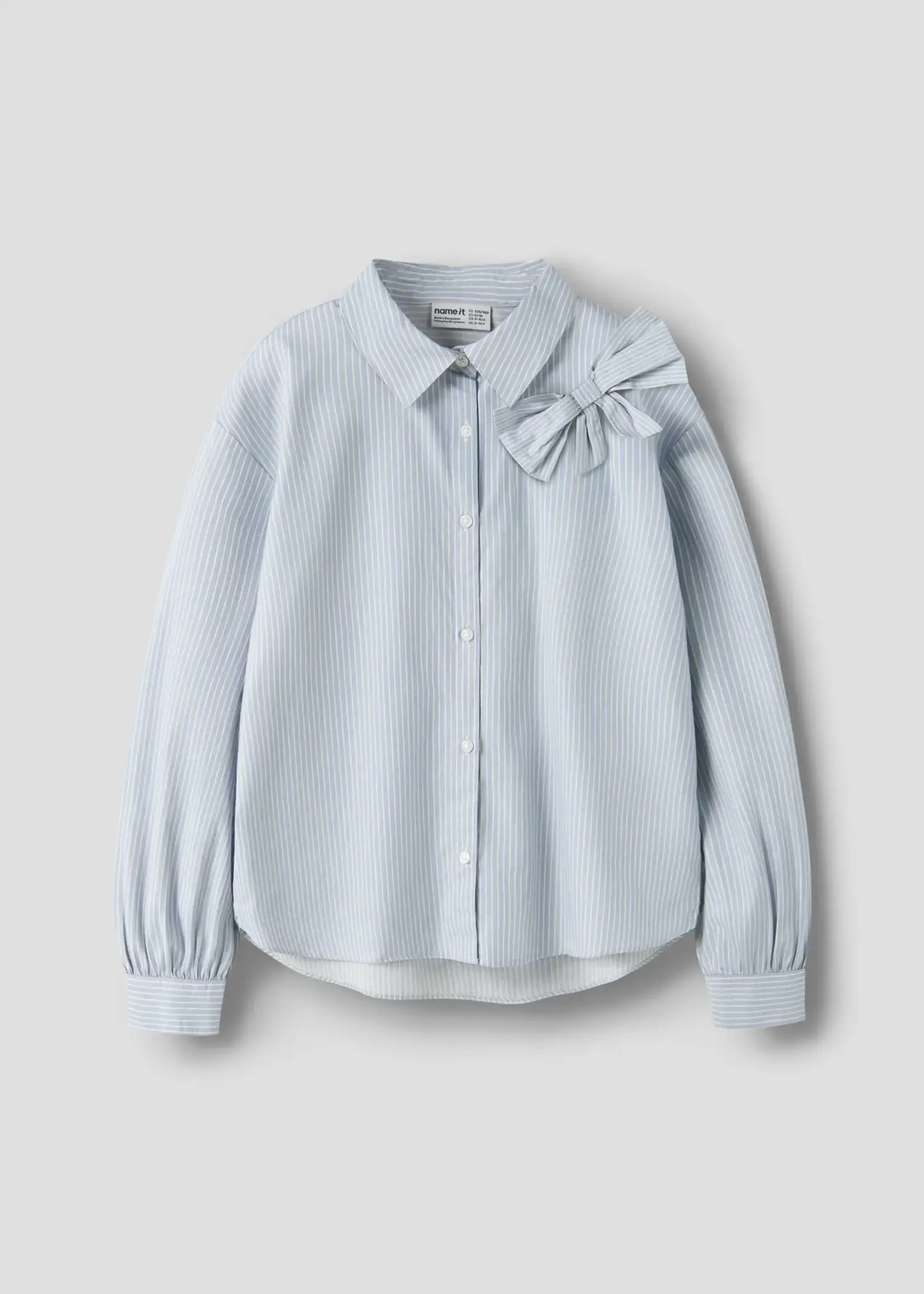 Name It Name it | NKFKAMESA ls rlx shirt - Subdued Blue / Antique wh