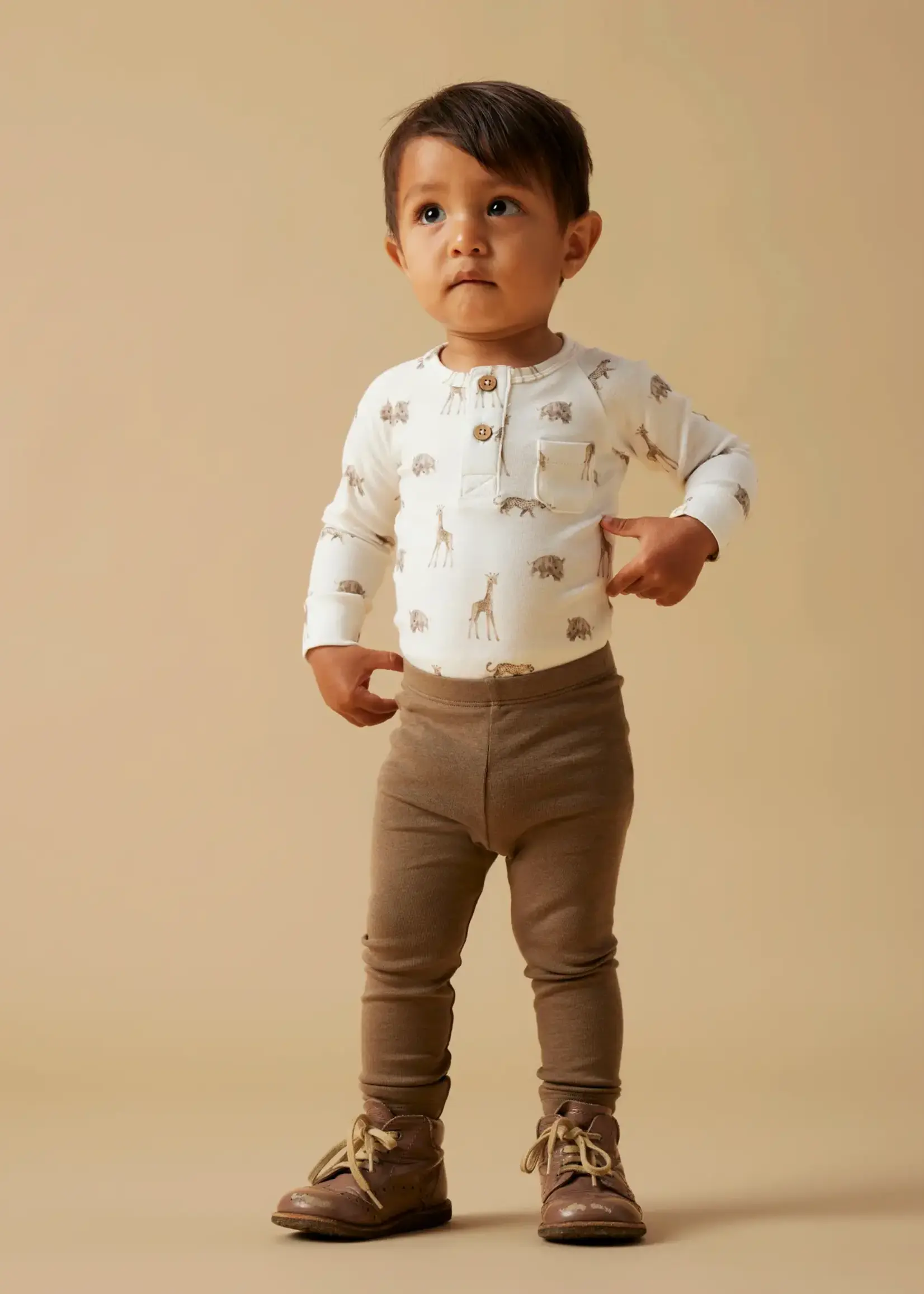 Lil’ Atelier Lil'Atelier | NBNGAYO slim leggings lil noos - Shitake