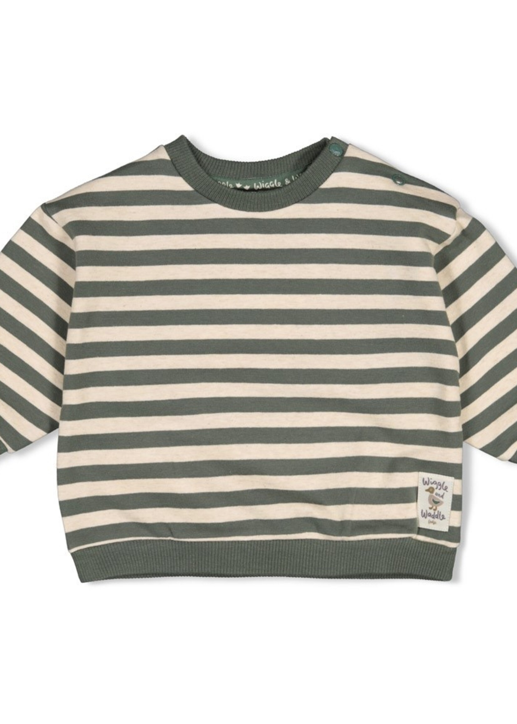 Feetje Feetje | Sweater streep oversized - Wiggle and Waddle