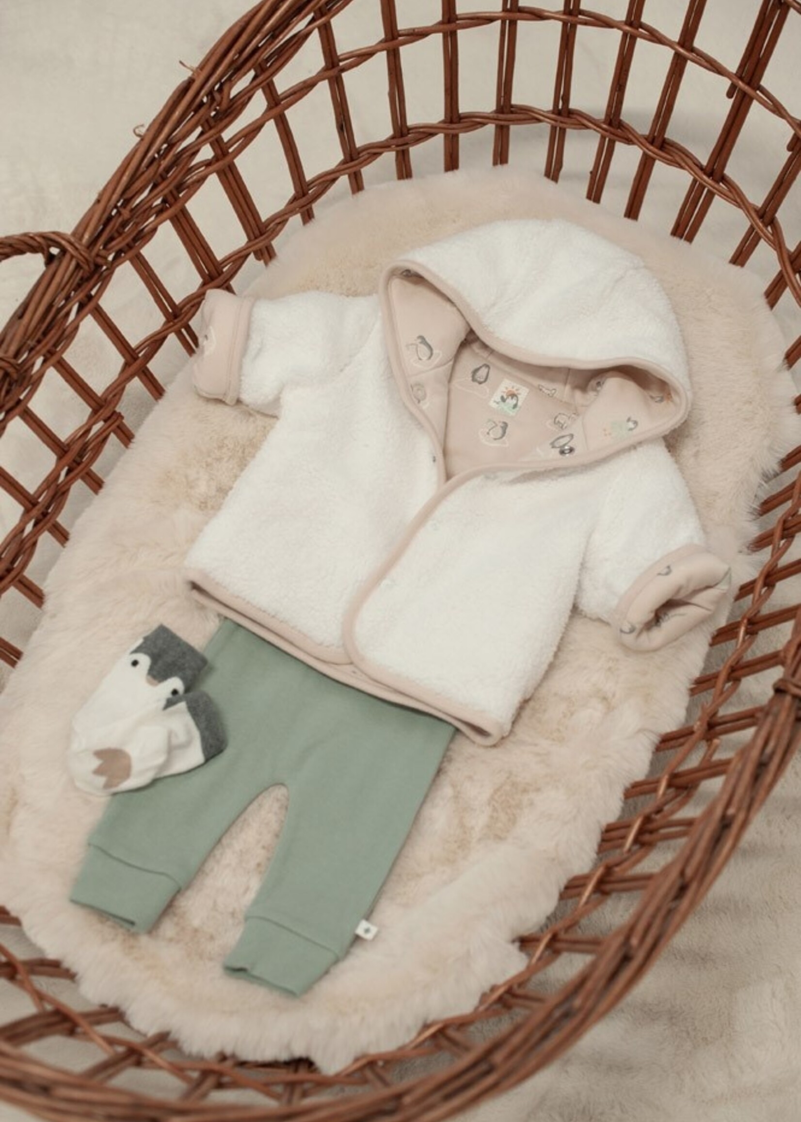 Feetje Feetje | Broek rib - Penguin Cuddles