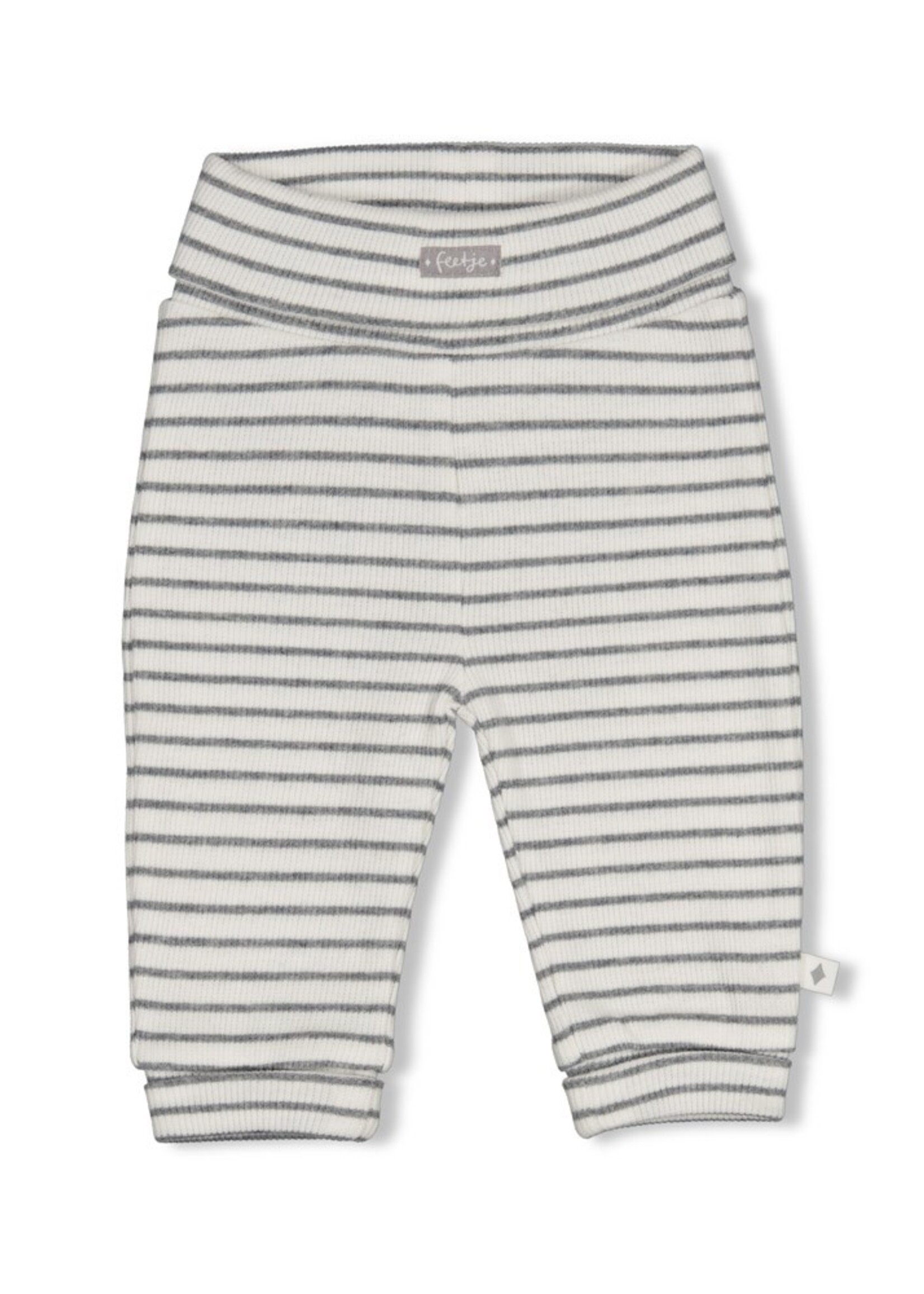 Feetje Feetje | Broek rib met streep - Penguin Cuddles
