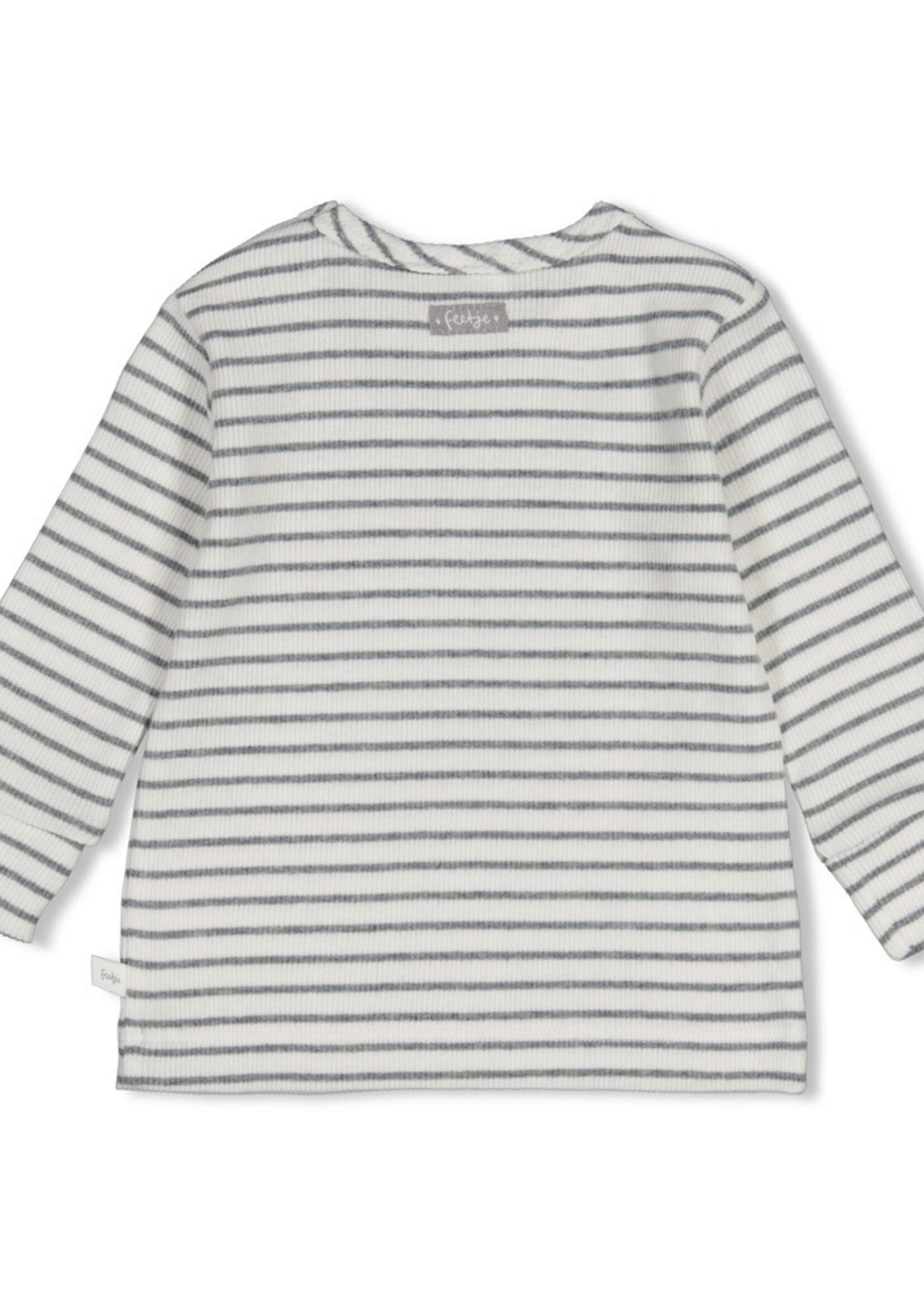 Feetje Feetje | Longsleeve rib met streep - Penguin Cuddles