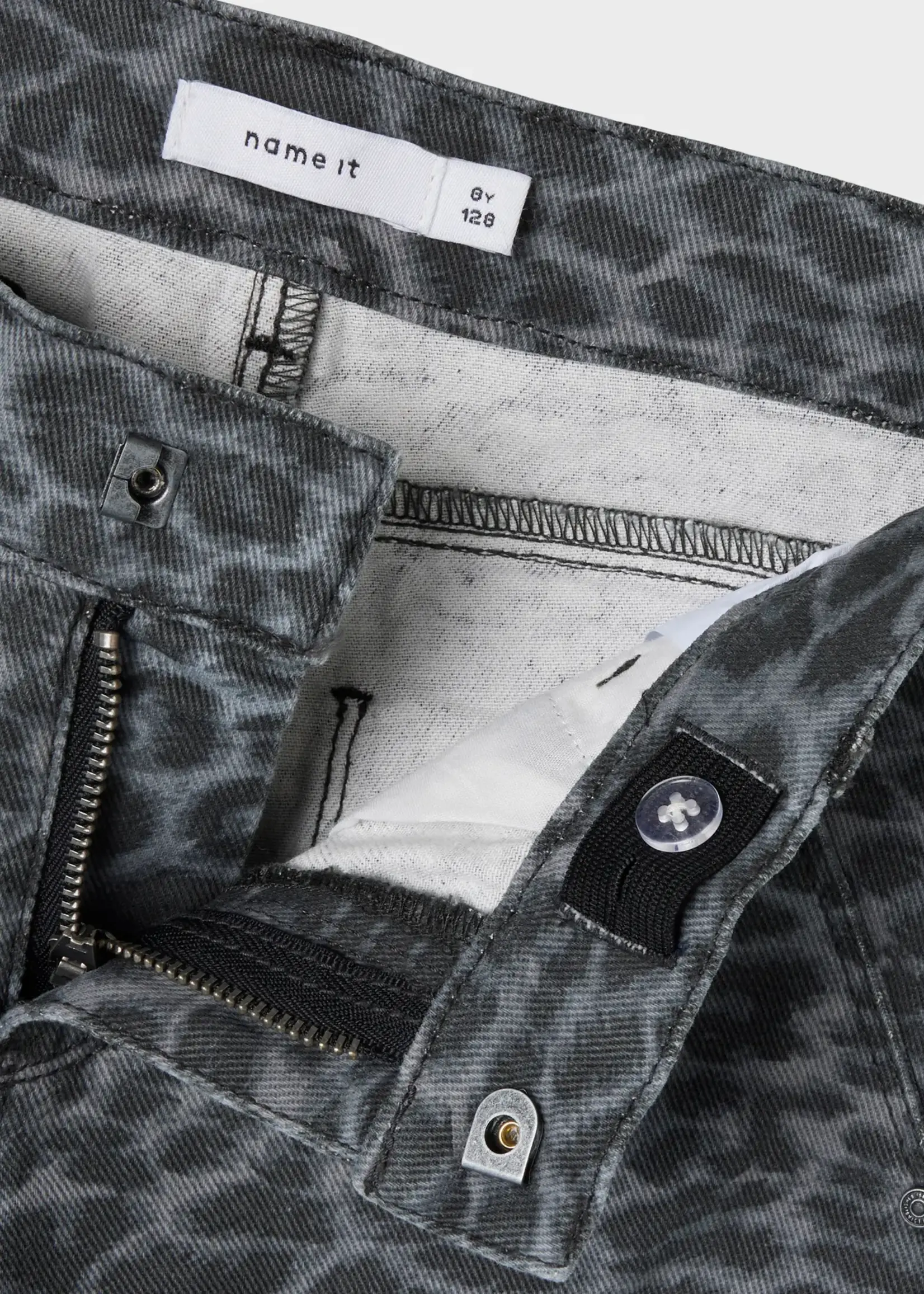Name It Name It | NKFROSE WIDE TWI PANTS 4444-TD - Grey Leopard