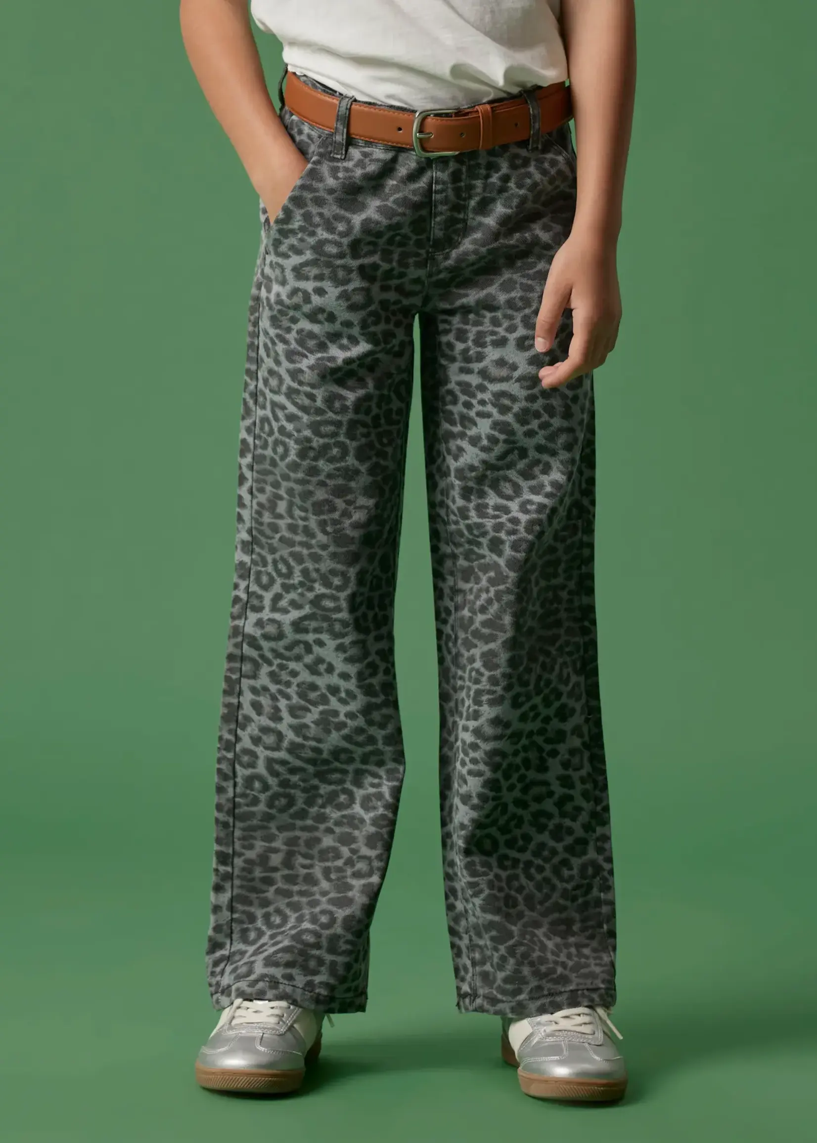 Name It Name It | NKFROSE WIDE TWI PANTS 4444-TD - Grey Leopard