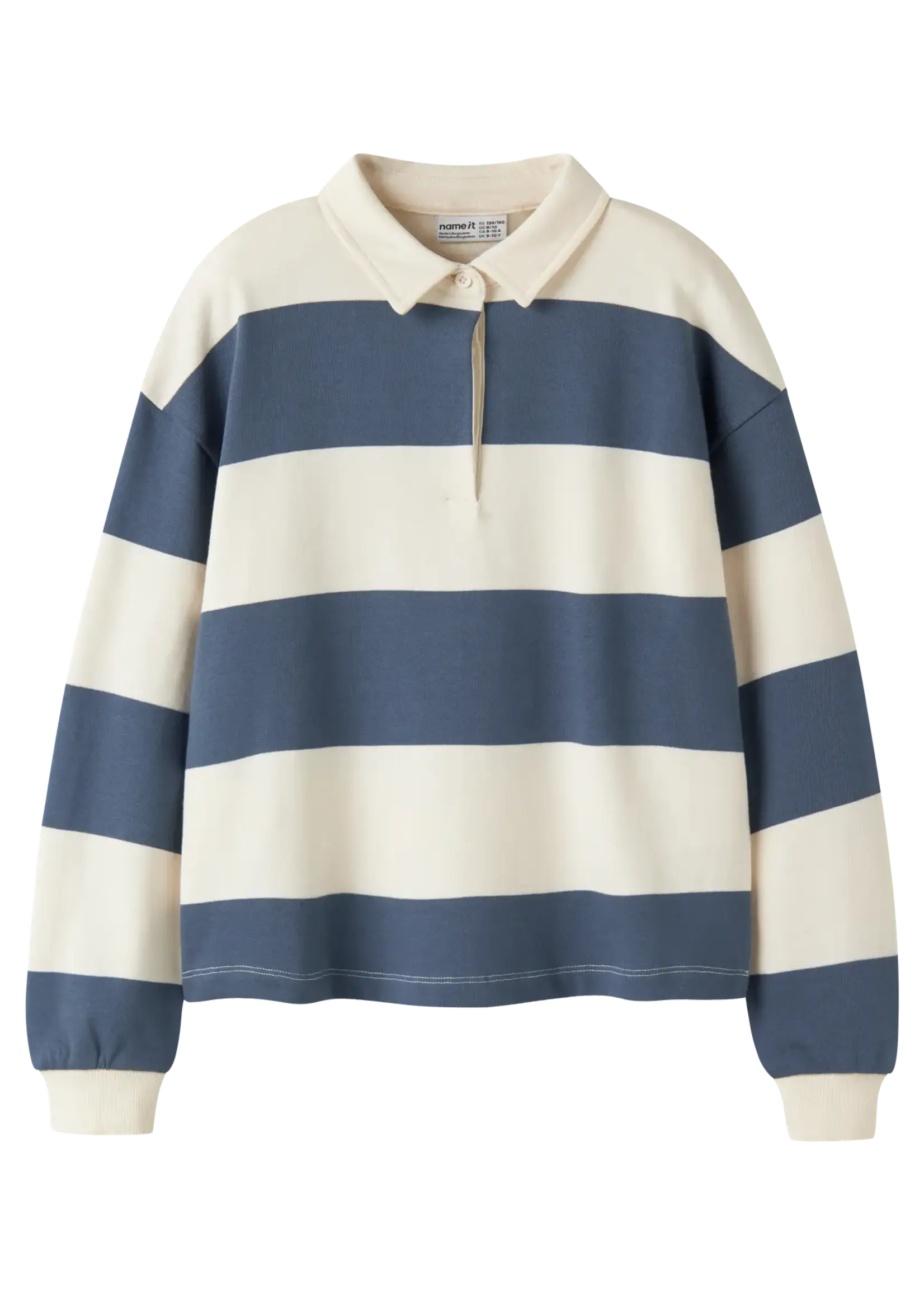 Name It Name It | NKFLIRIK LS RLX POLO SWEAT UNB -  Vintage Indigo