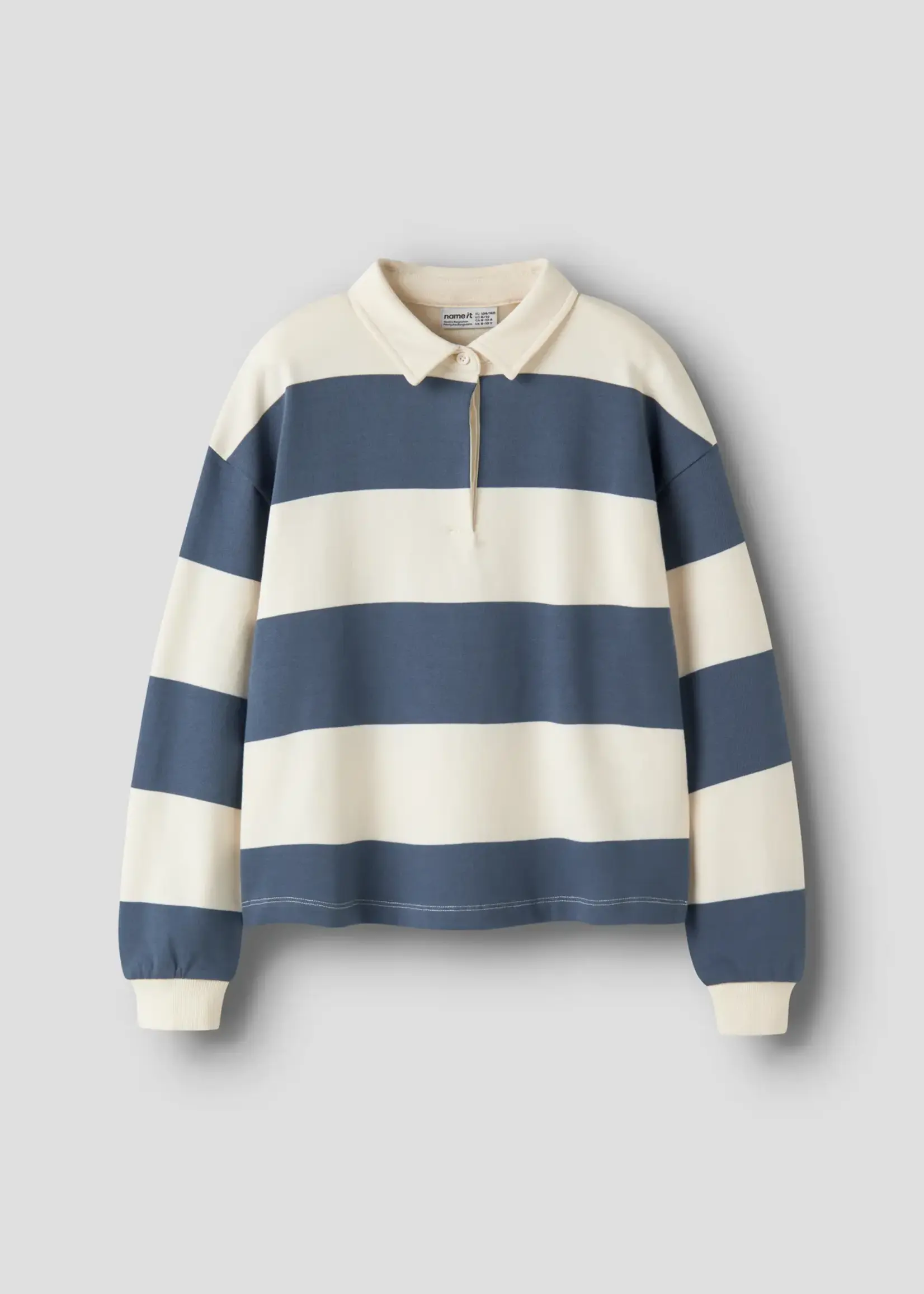 Name It Name It | NKFLIRIK LS RLX POLO SWEAT UNB -  Vintage Indigo