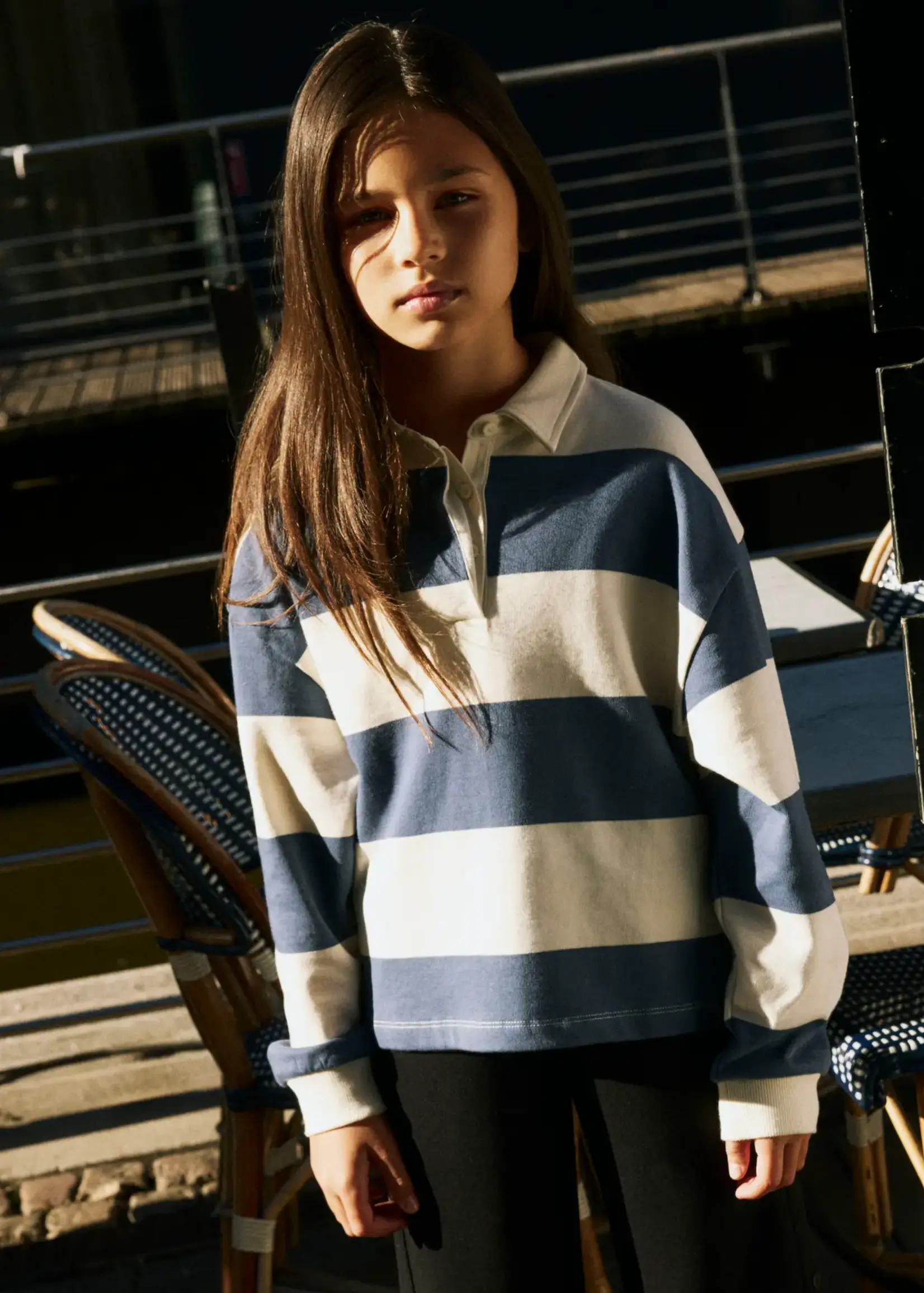 Name It Name It | NKFLIRIK LS RLX POLO SWEAT UNB -  Vintage Indigo