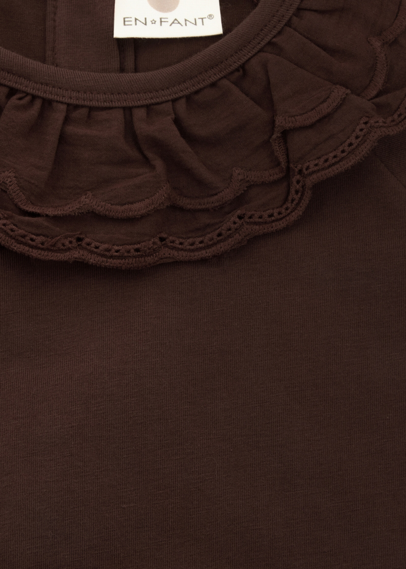 En Fant En Fant | T-shirt LS Collar – Deep Mahogany