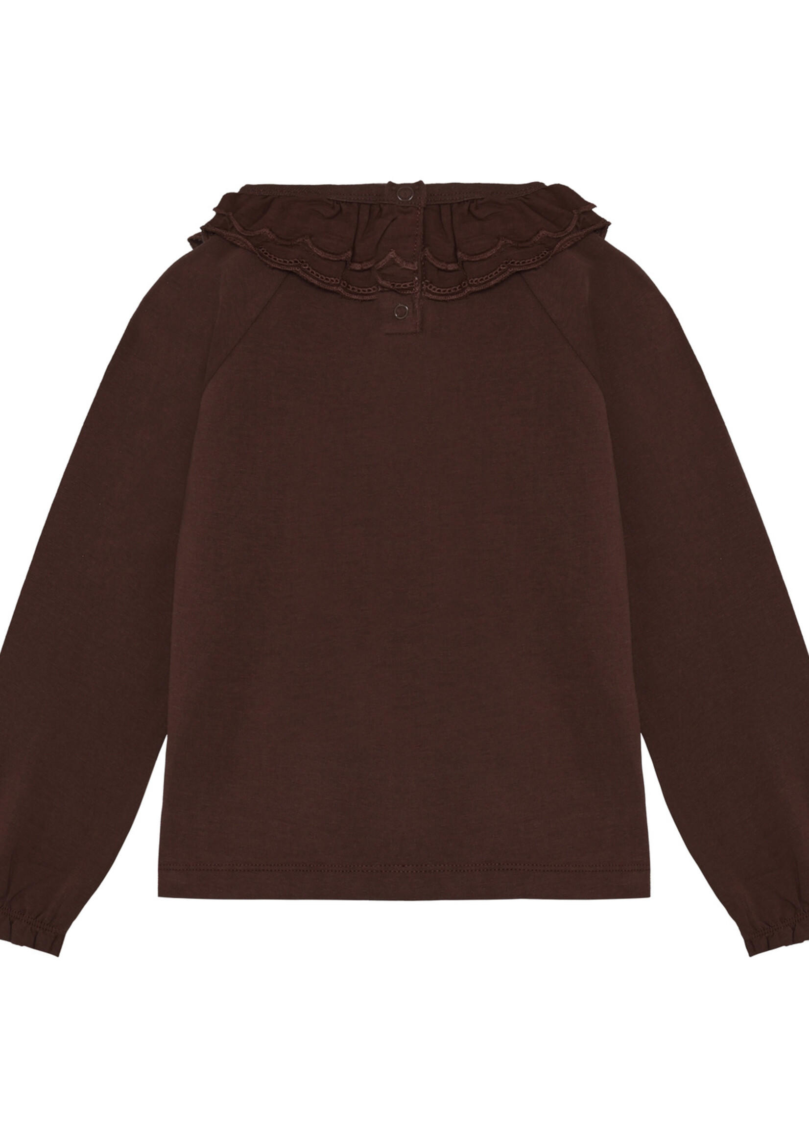 En Fant En Fant | T-shirt LS Collar – Deep Mahogany