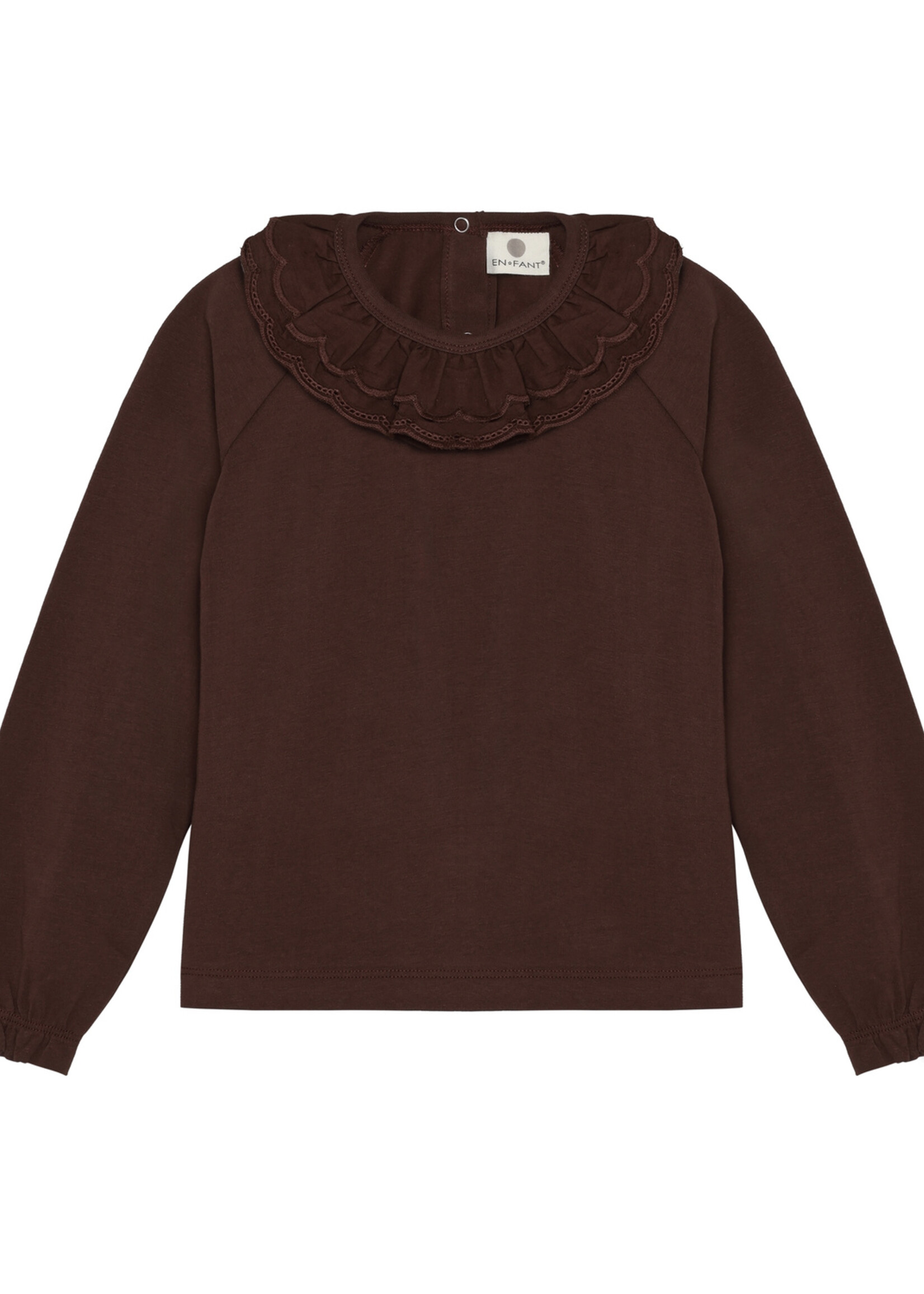 En Fant En Fant | T-shirt LS Collar – Deep Mahogany