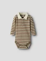 Lil’ Atelier Lil' Atelier | NMBLIMIA LS POLO BODY LIL - Kangaroo/Turtledove