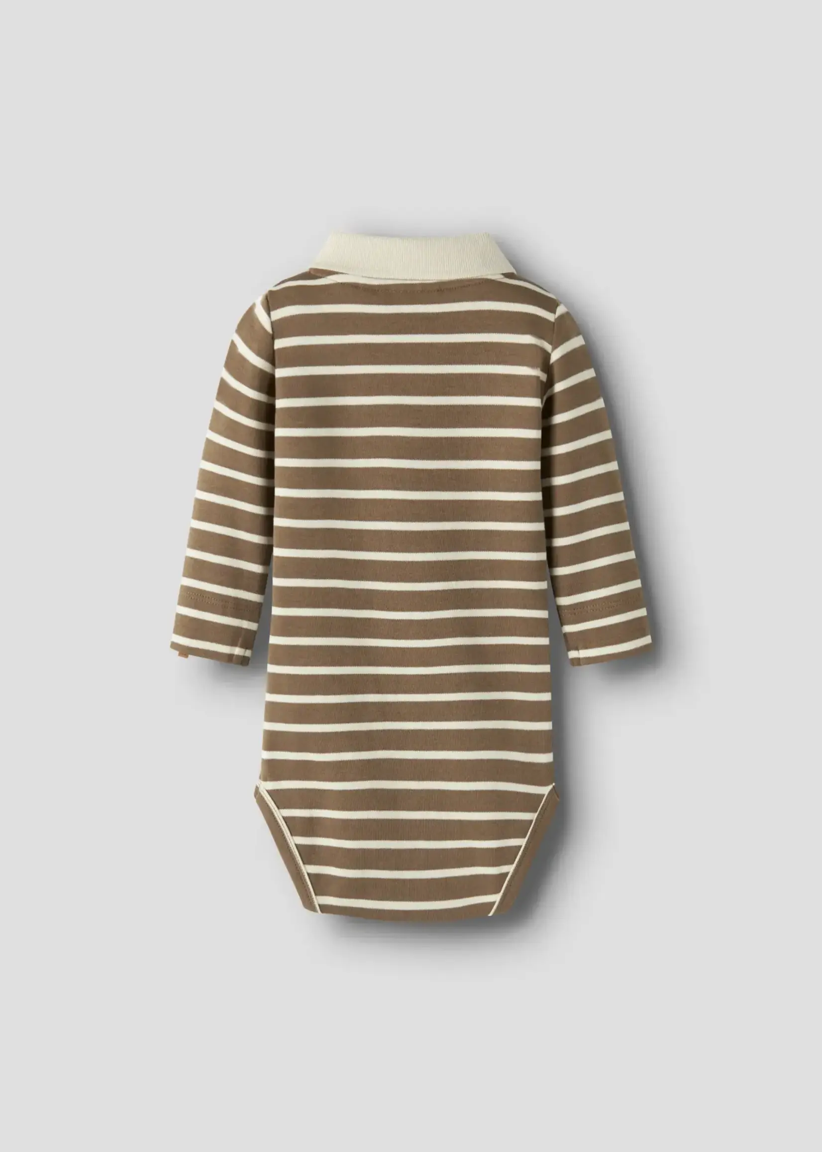 Lil’ Atelier Lil' Atelier | NMBLIMIA LS POLO BODY LIL - Kangaroo/Turtledove