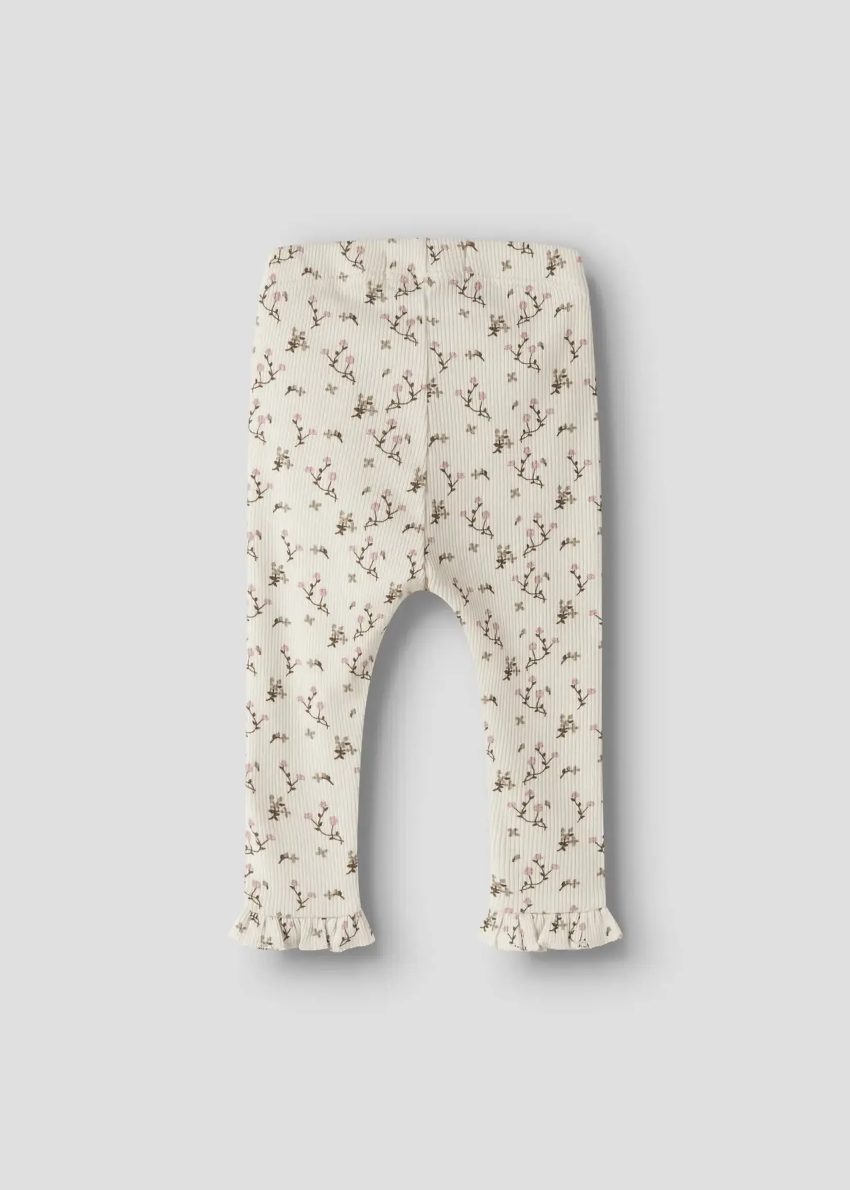 Lil’ Atelier Lil' Atelier | NBFLAGO MER SLIM ;EGGINGS LIL - Turtledove/Rose Flower
