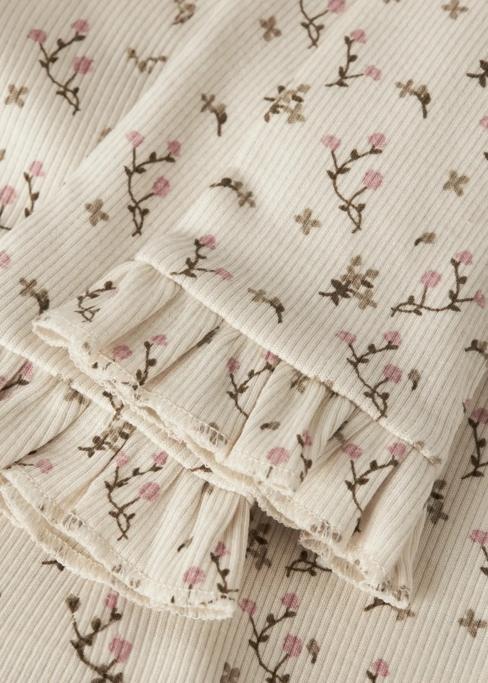 Lil’ Atelier Lil' Atelier | NBFLAGO MER SLIM ;EGGINGS LIL - Turtledove/Rose Flower