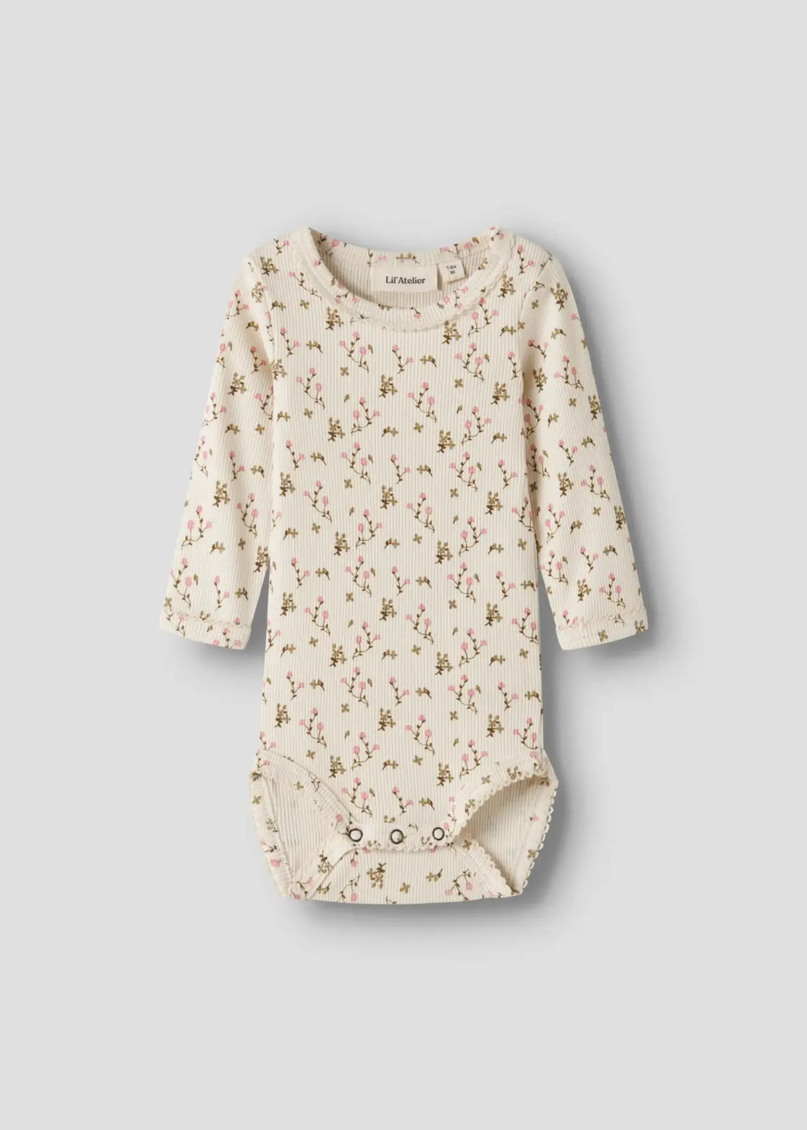 Lil’ Atelier Lil'Atelier | NBFLAGO mau ls slim body lil - Turtledove/ rose flower