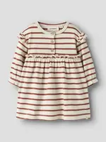 Lil’ Atelier Lil' Atelier | NBFLIMIA MA LS BODY DRESS LIL - Turtledove/Maple Syrup