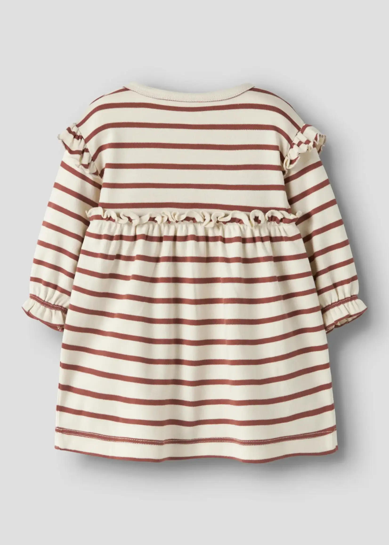 Lil’ Atelier Lil' Atelier | NBFLIMIA MA LS BODY DRESS LIL - Turtledove/Maple Syrup