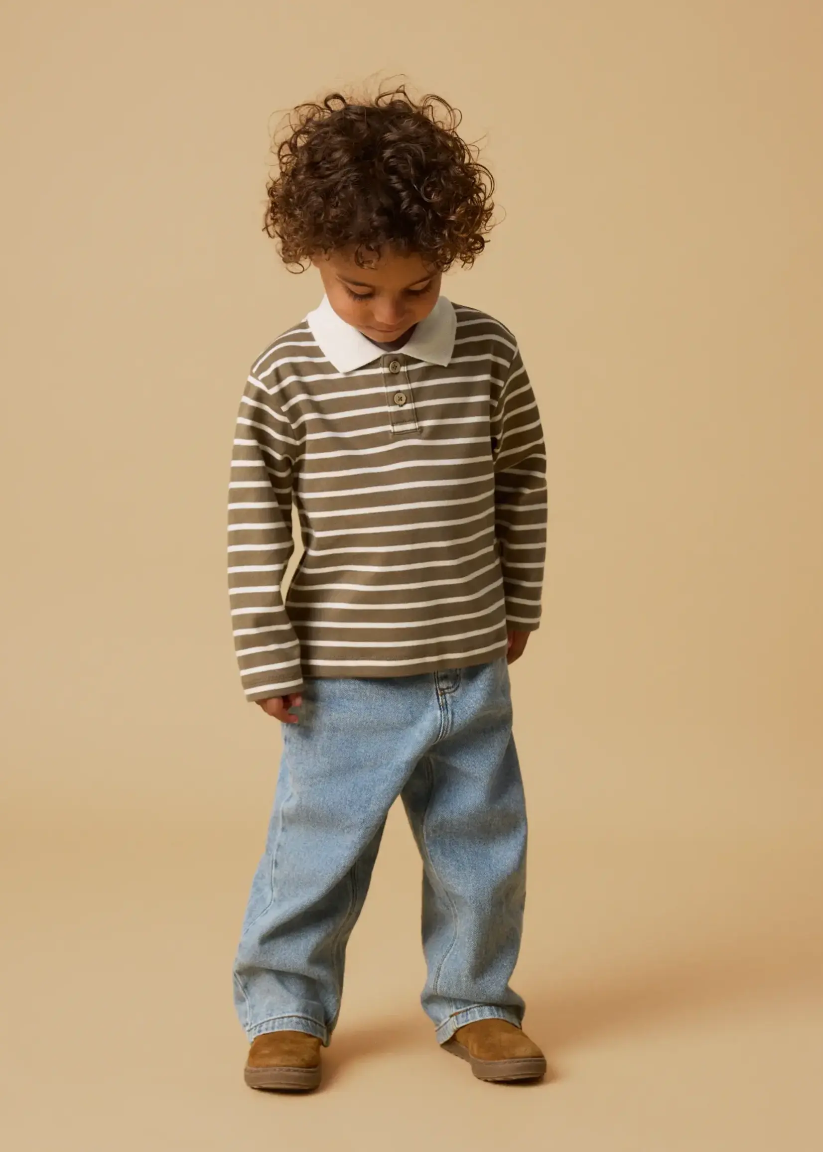 Lil’ Atelier Lil' Atelier | NMMLIMIA LS LOOSE POLP TOP LIL - Kangaroo/Turtledove