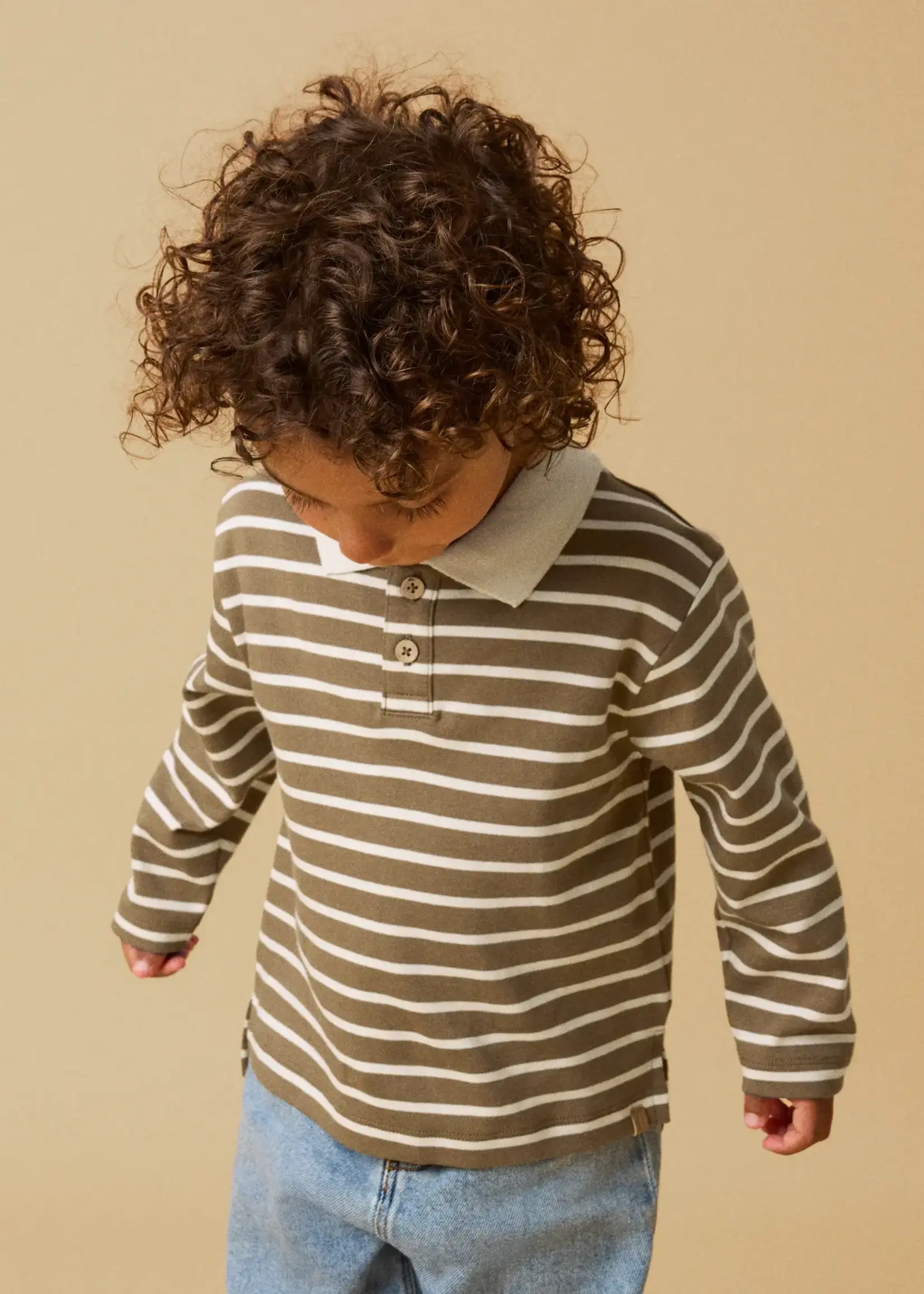 Lil’ Atelier Lil' Atelier | NMMLIMIA LS LOOSE POLP TOP LIL - Kangaroo/Turtledove