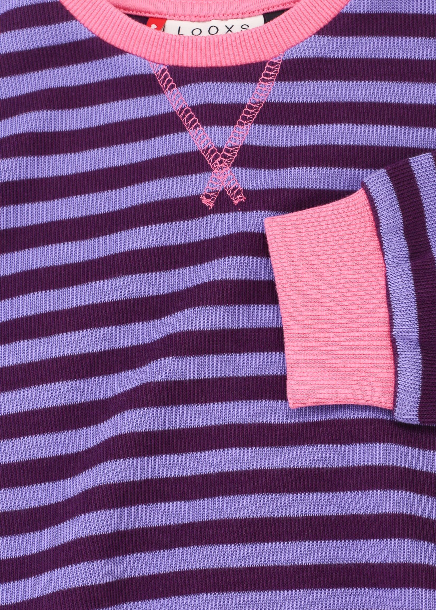 LOOXS Little LOOXS Little | Little y/d stripe sweater - Purple stripe