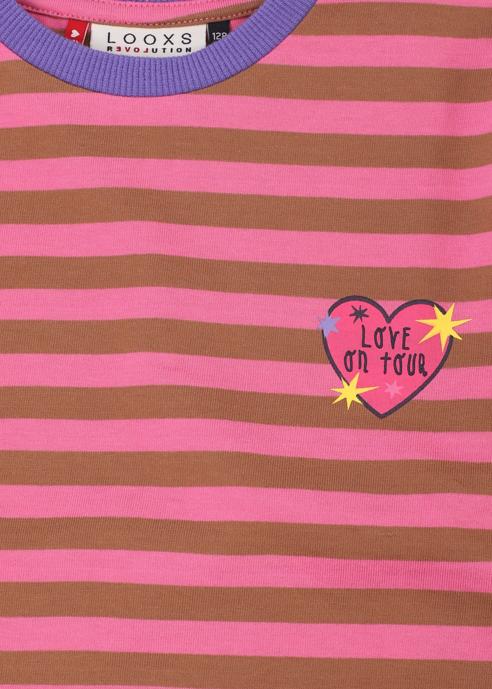 LOOXS Little LOOXS Little | Little wide stripe Tee - Candy stripe