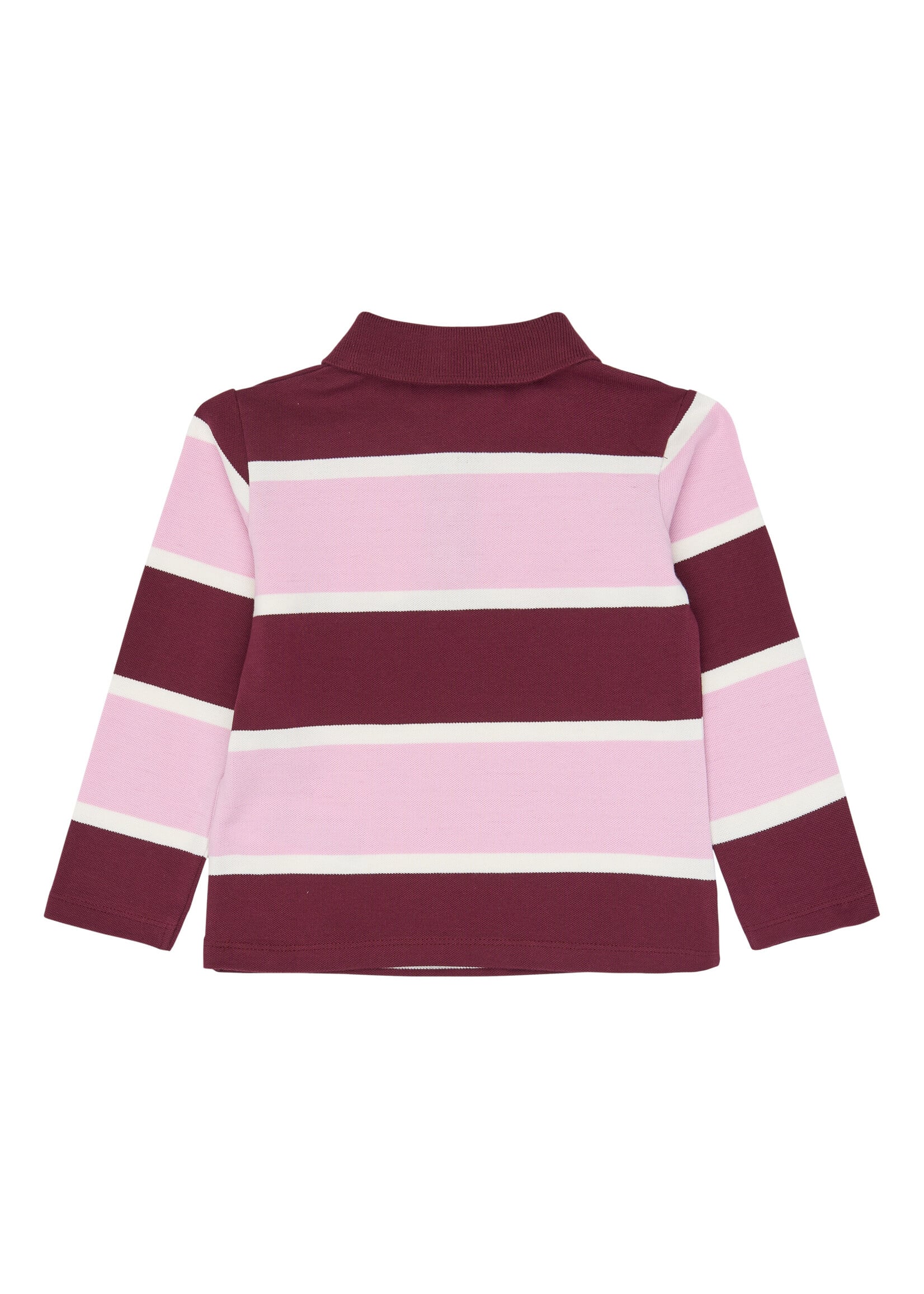 THE NEW SIBLINGS The New Siblings | TNSTVidalia L_S Pique Polo – Burgundy Striped TN