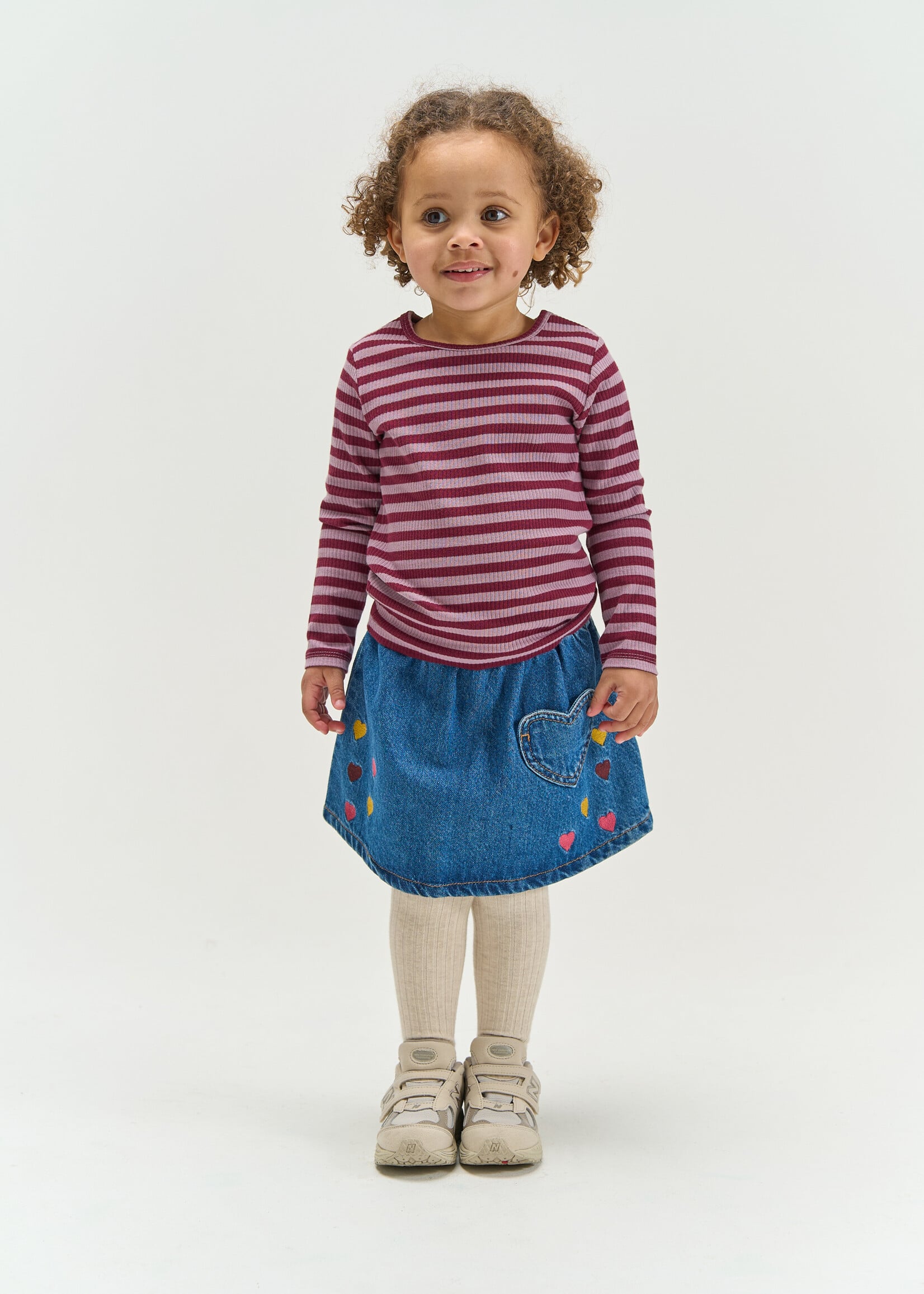 THE NEW SIBLINGS The New Siblings | TNSTFro L_S Rib Tee – Elderberry Striped TN