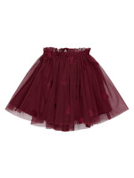 THE NEW SIBLINGS The New Siblings | TNSTVonda Mesh Skirt – Burgundy EMB TN