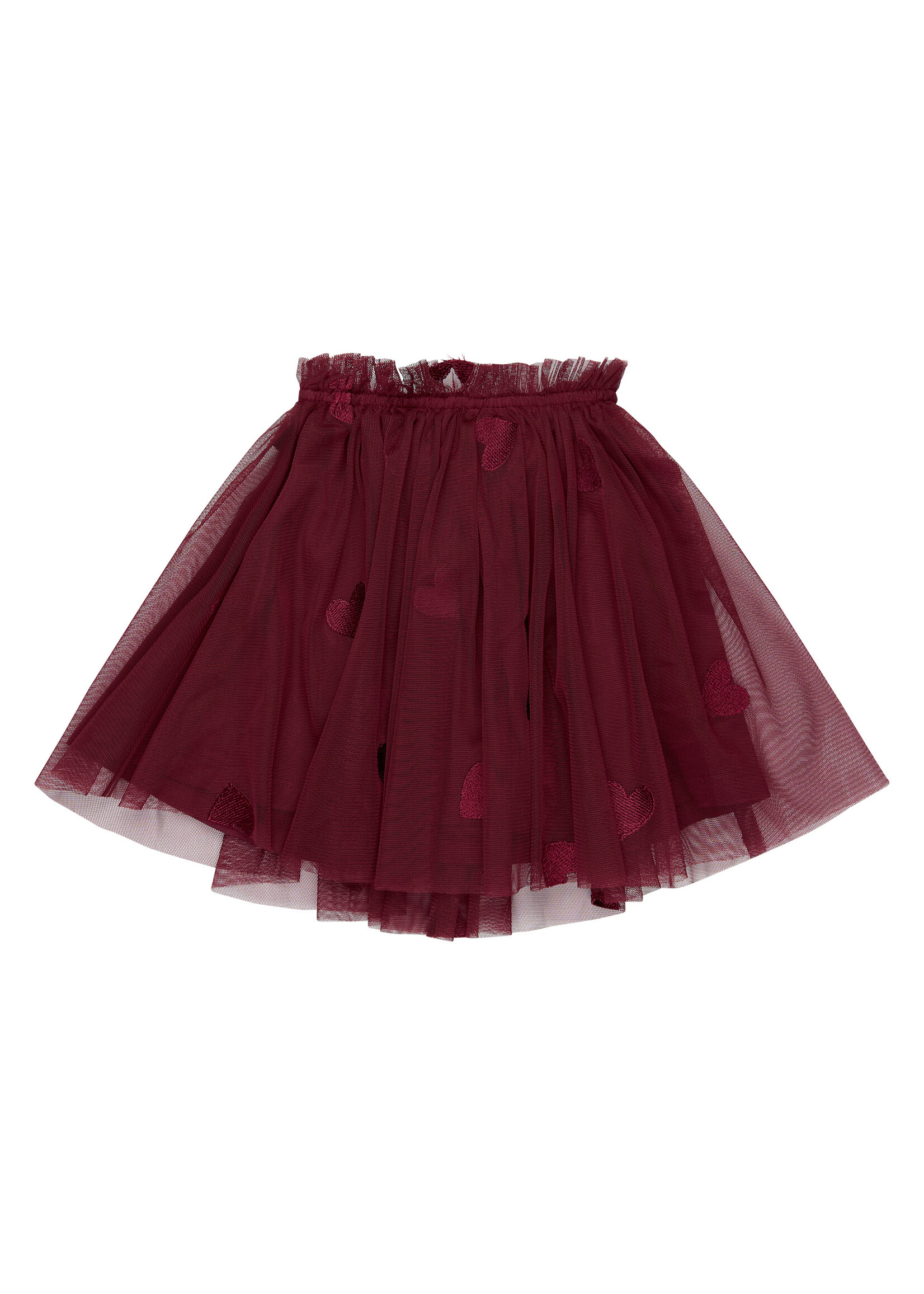 THE NEW SIBLINGS The New Siblings | TNSTVonda Mesh Skirt – Burgundy EMB TN