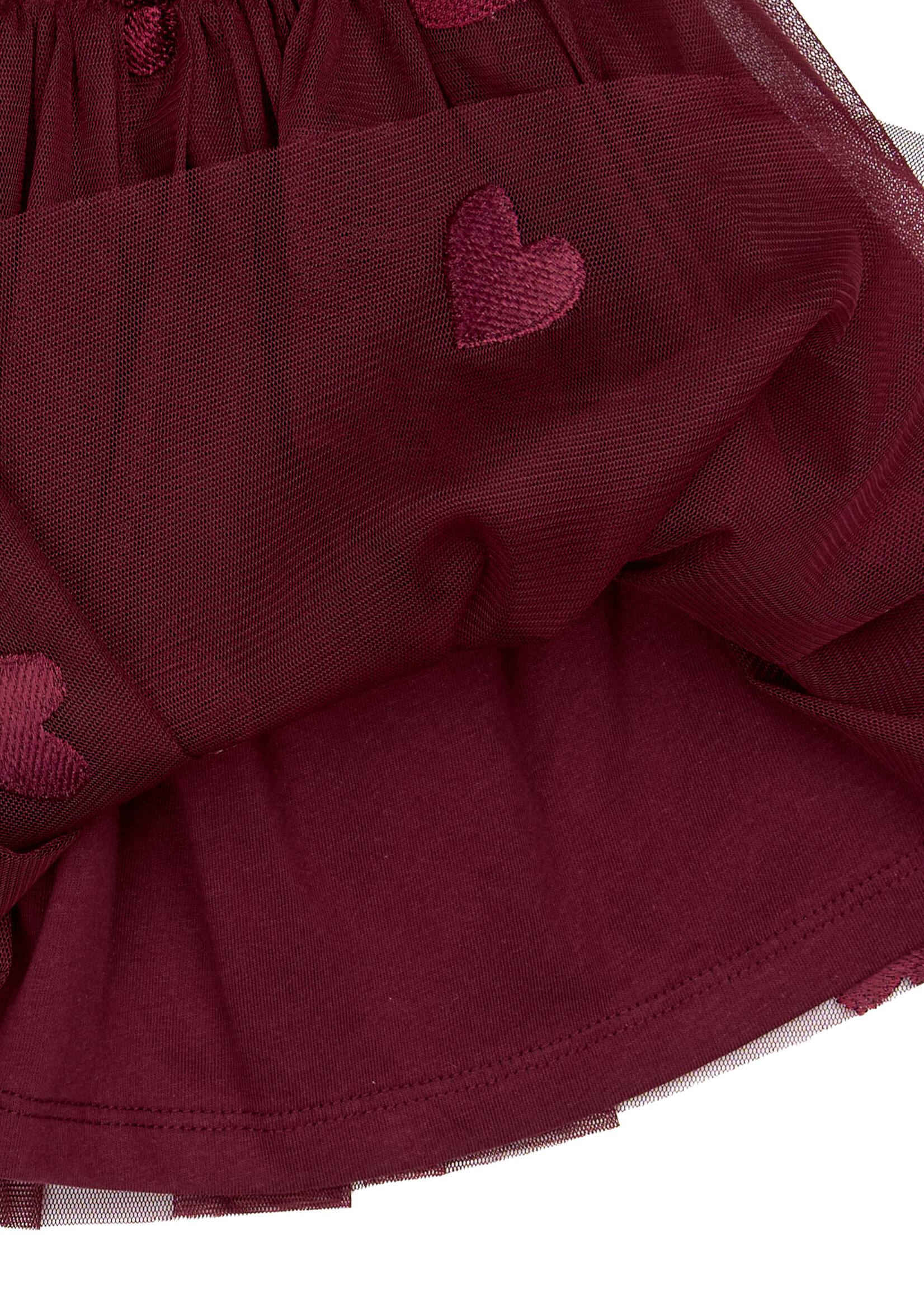 THE NEW SIBLINGS The New Siblings | TNSTVonda Mesh Skirt – Burgundy EMB TN
