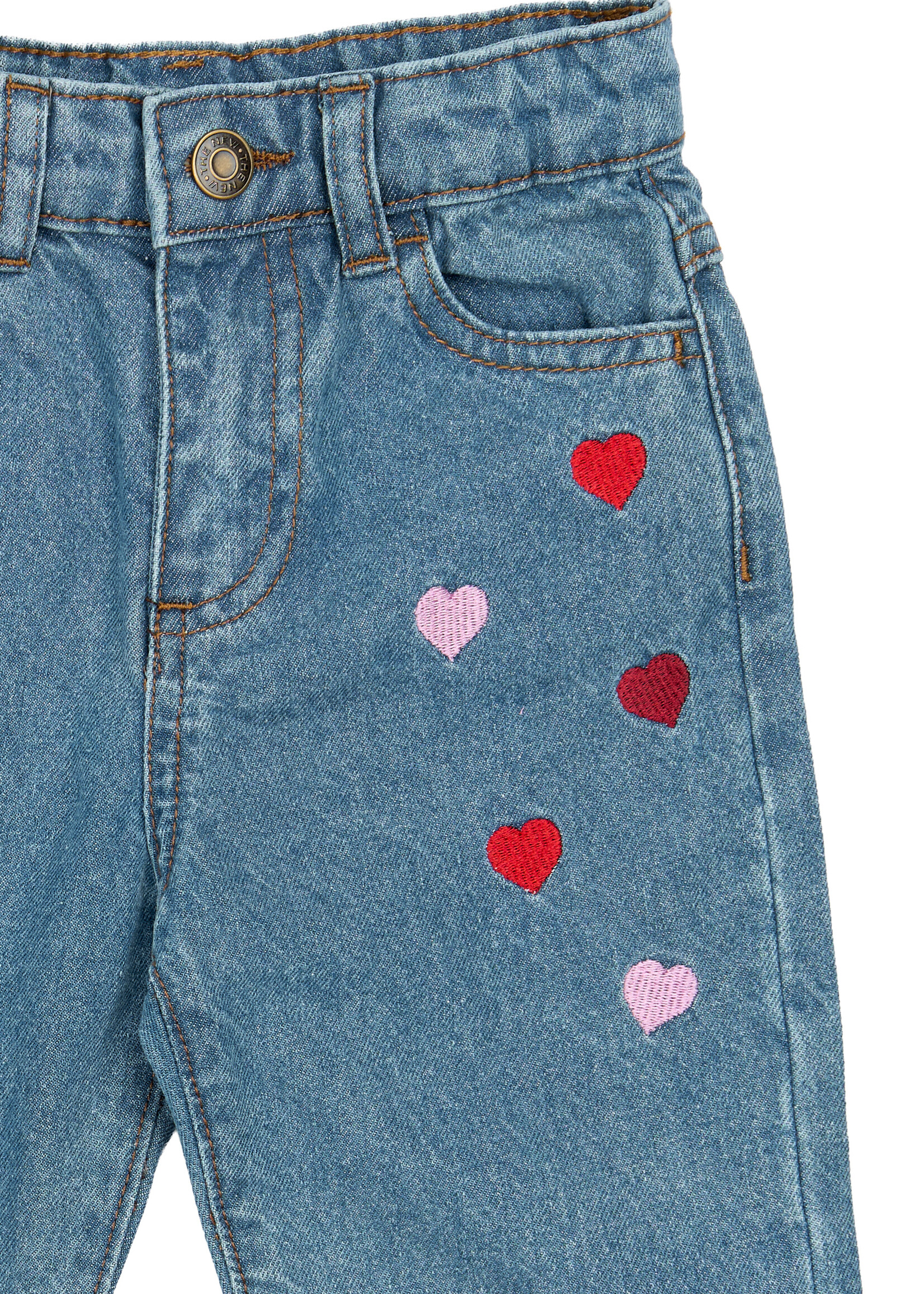THE NEW SIBLINGS The New Siblings | TNSTValora Mom Fit Jeans – Light Blue Denim EMB