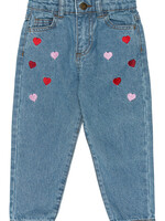 THE NEW SIBLINGS The New Siblings | TNSTValora Mom Fit Jeans – Light Blue Denim EMB