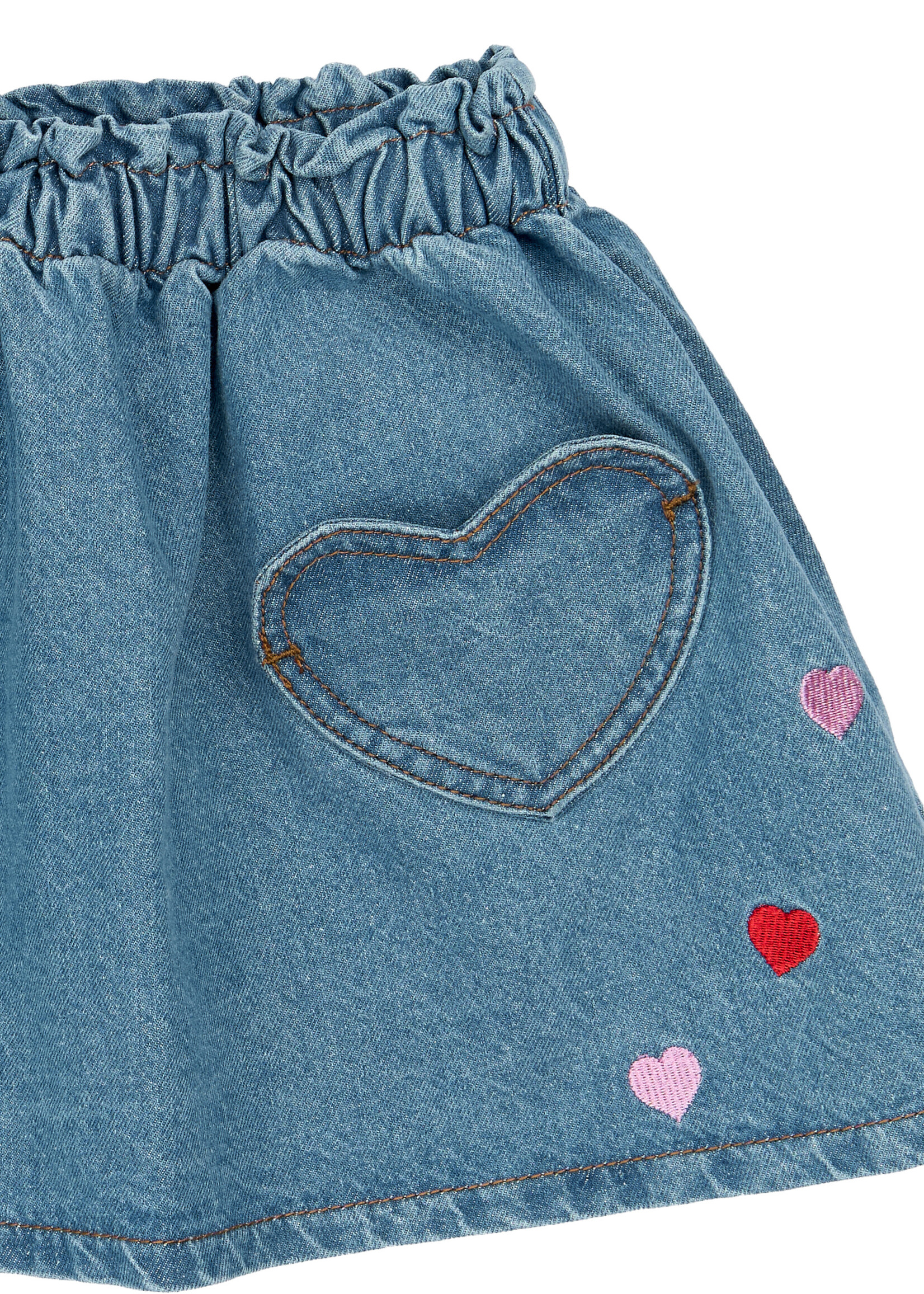 THE NEW SIBLINGS The New Siblings | TNSTValora Denim Skirt – Light Blue Denim EMB
