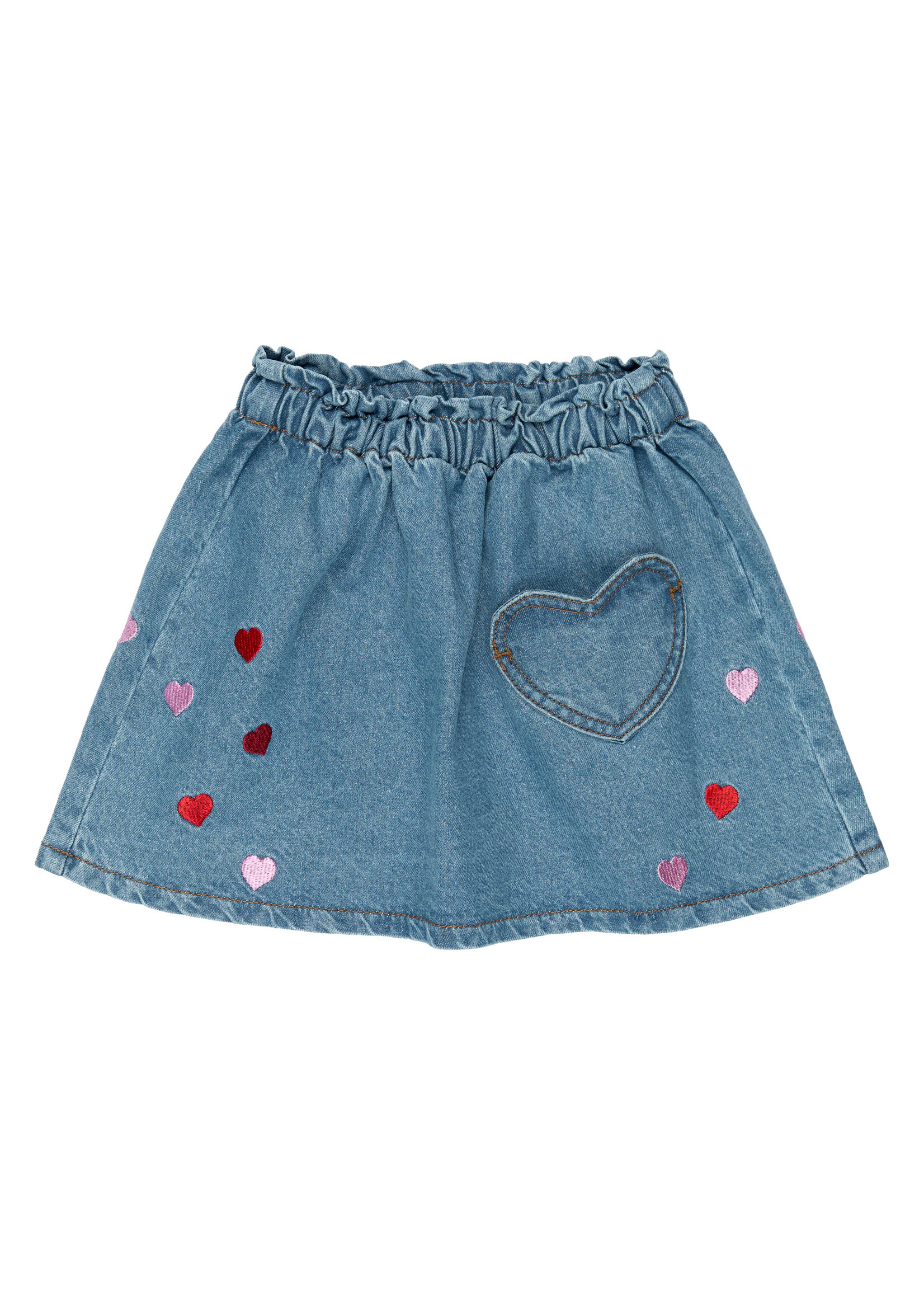 THE NEW SIBLINGS The New Siblings | TNSTValora Denim Skirt – Light Blue Denim EMB