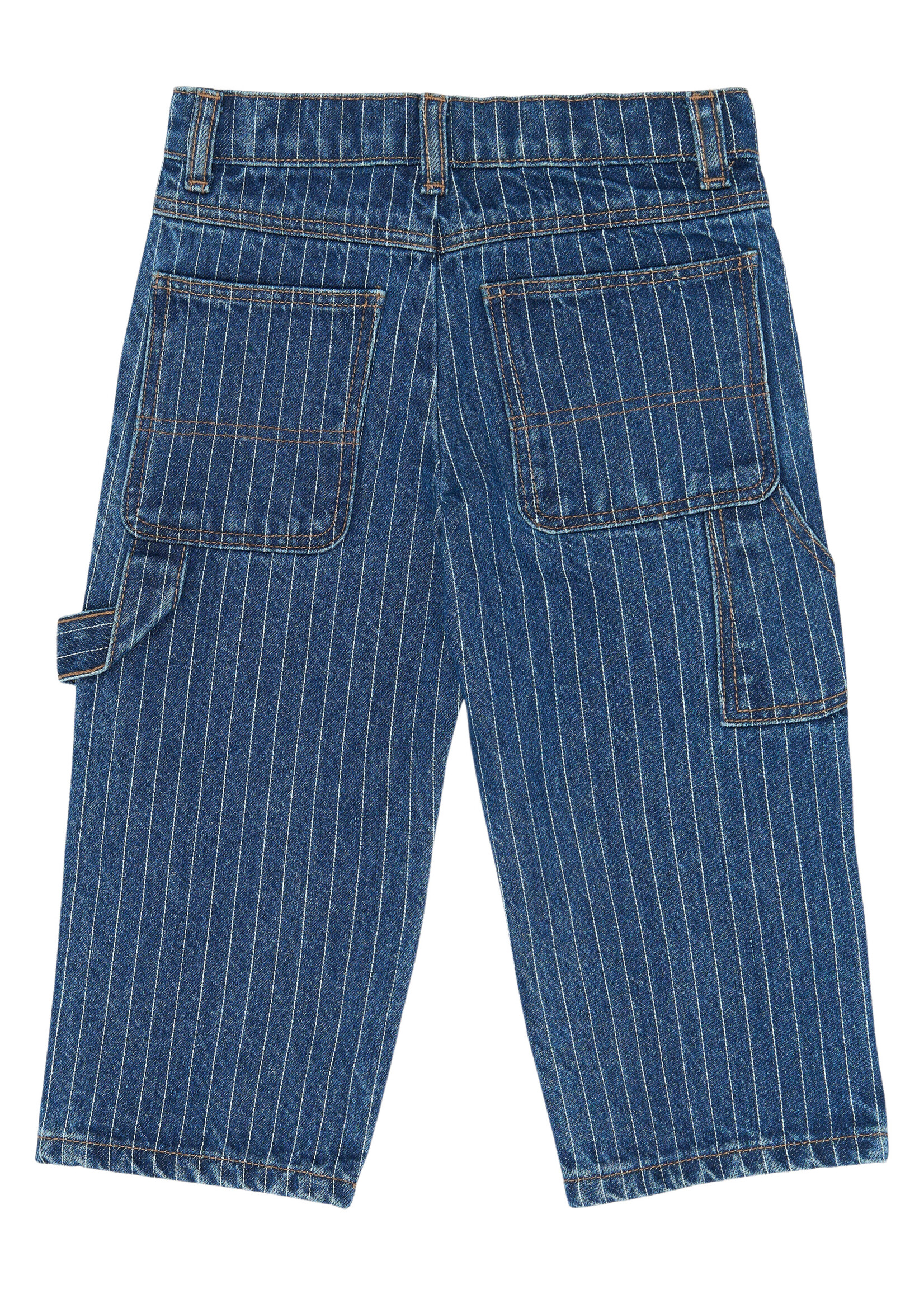 THE NEW SIBLINGS The New Siblings | TNSTVilfredo Baggy Fit Worker Jeans – Medium Blue Denim AOP