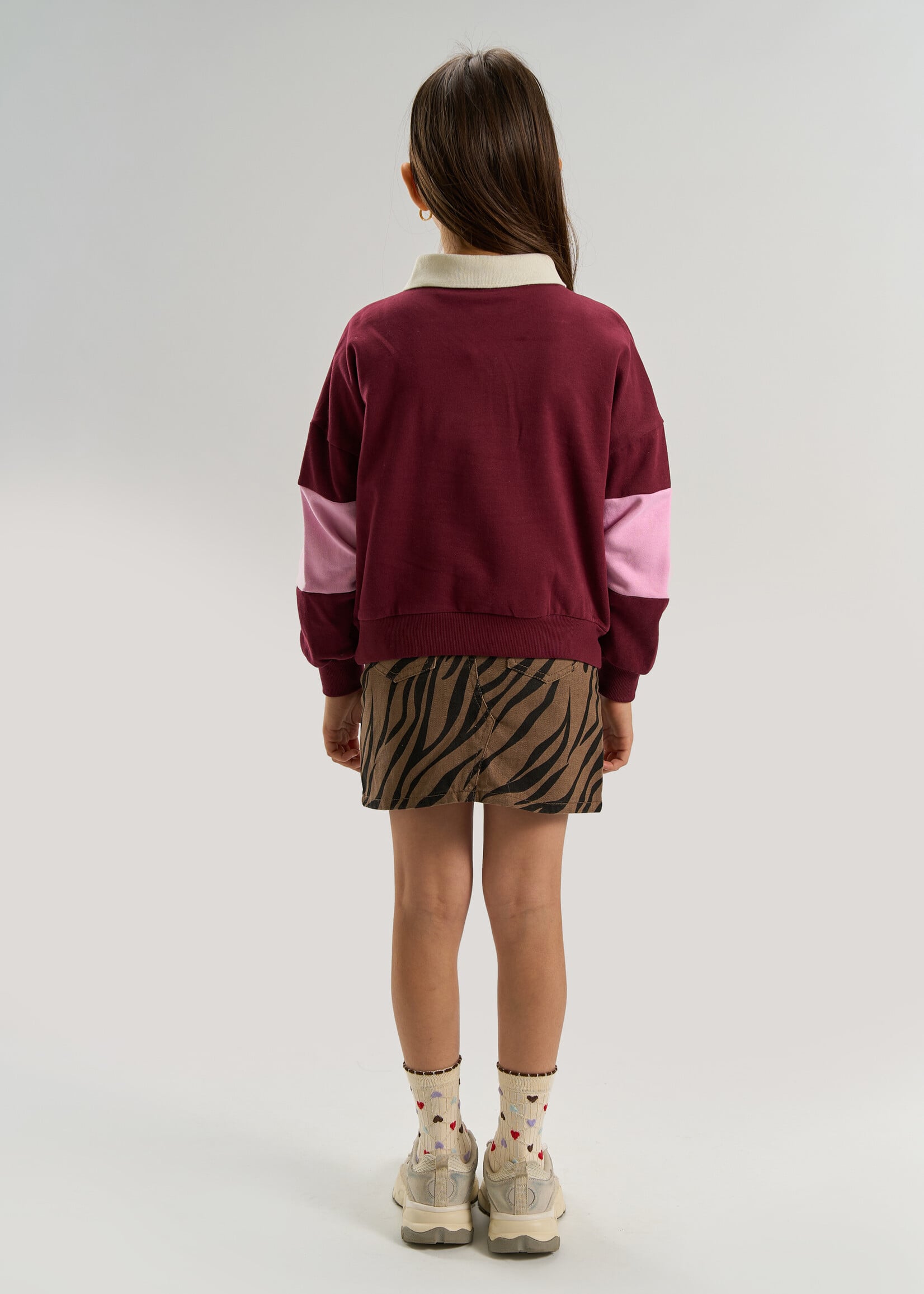 THE NEW The New | TNVaniza OS Polo Sweatshirt – Burgundy TN